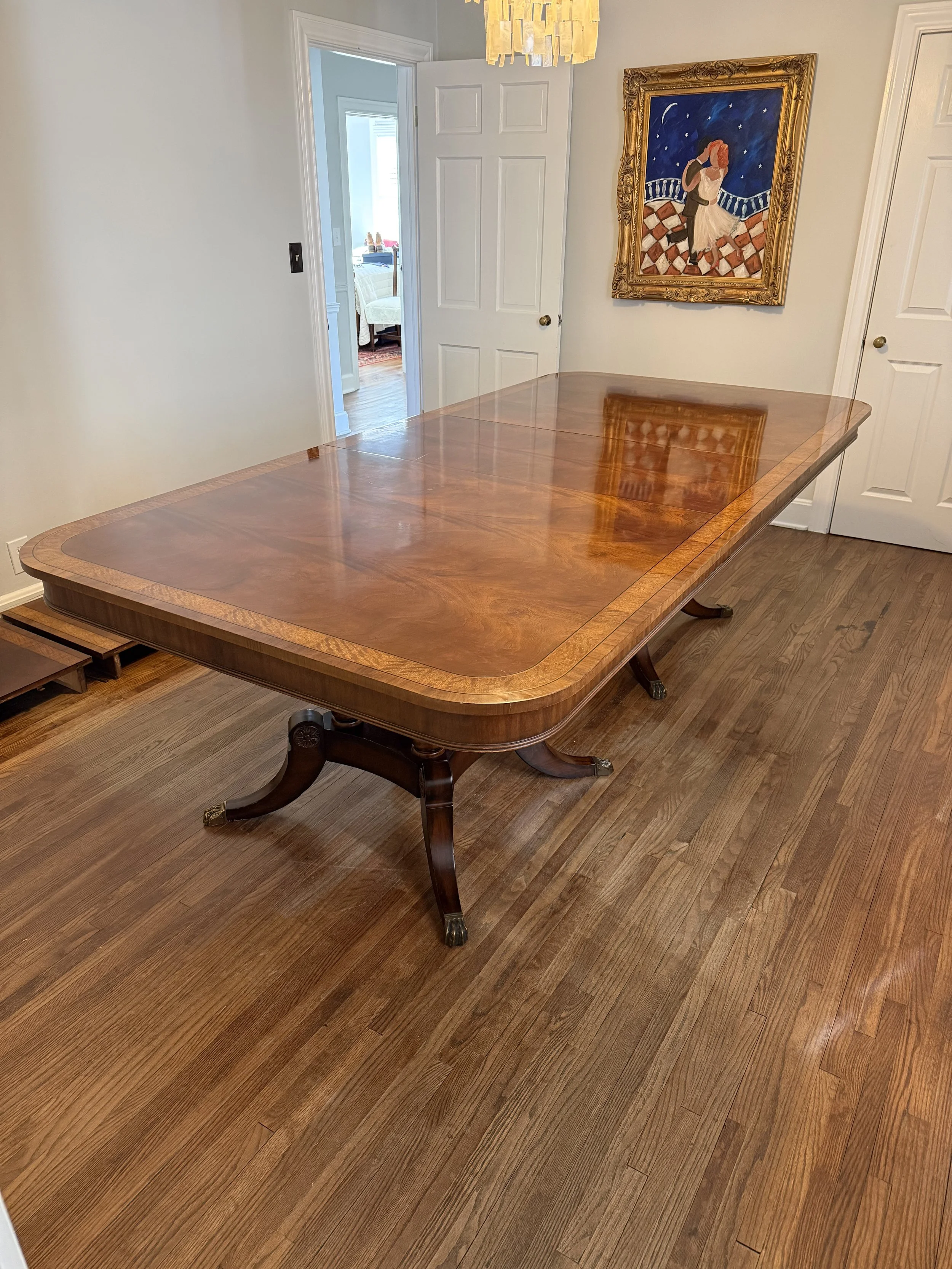Large Double Pedestal Dining Table by Henredon - NASHVILLE