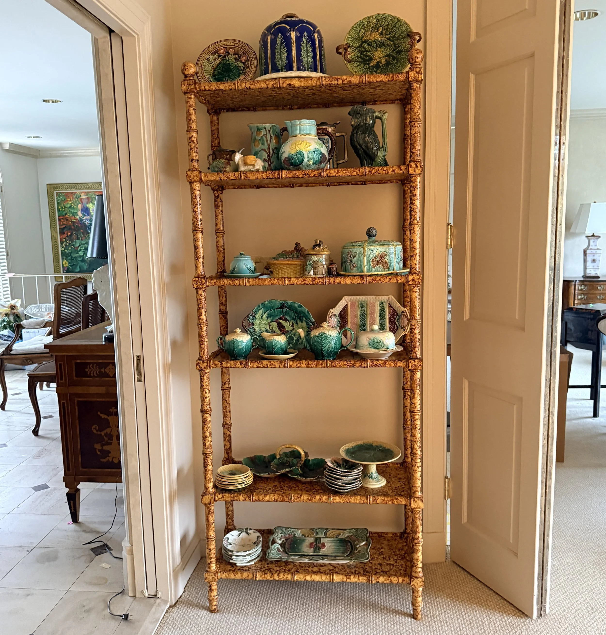 Burnt Tortoise Etagere