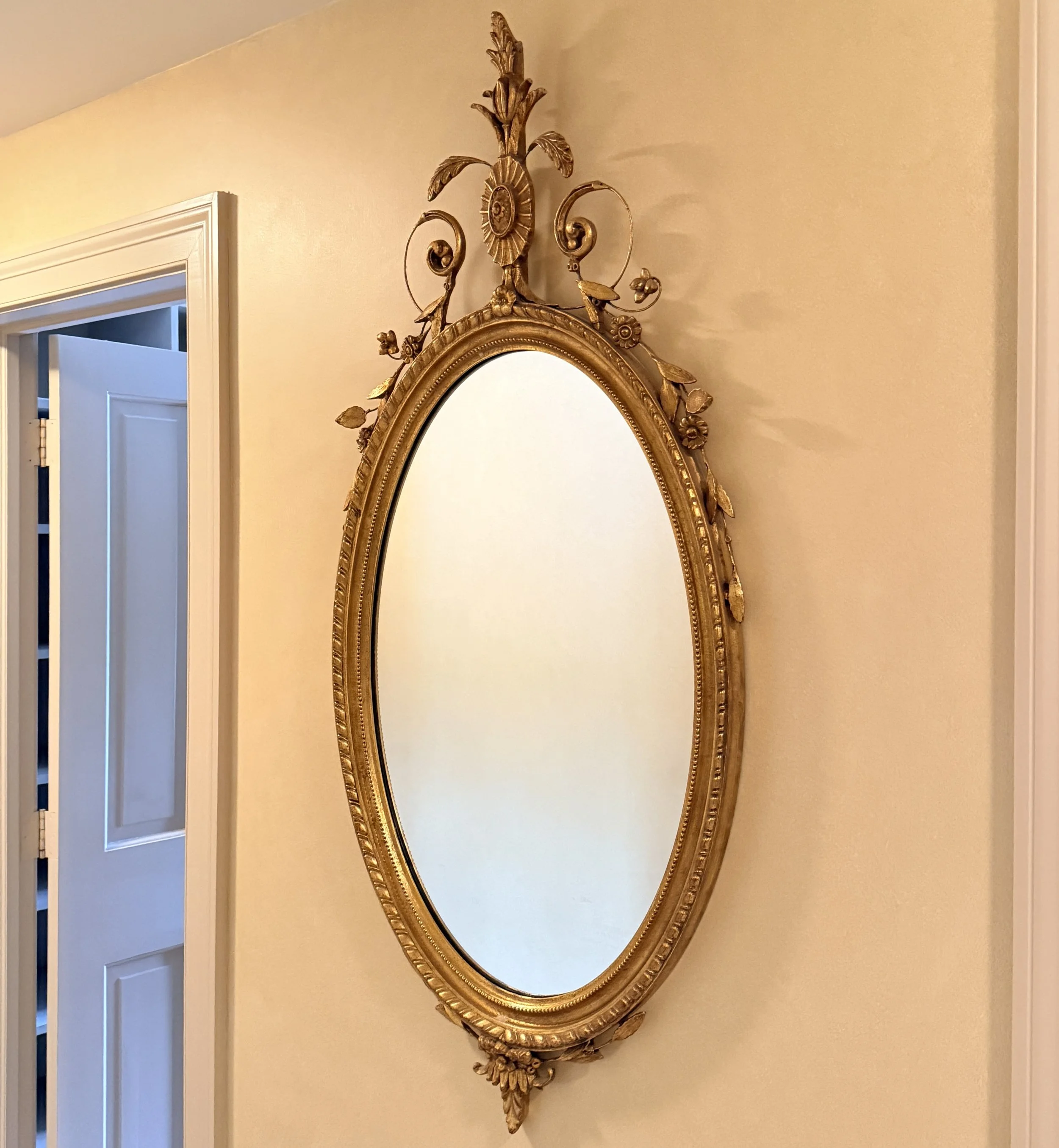 Adams Style Oval Wall Mirror