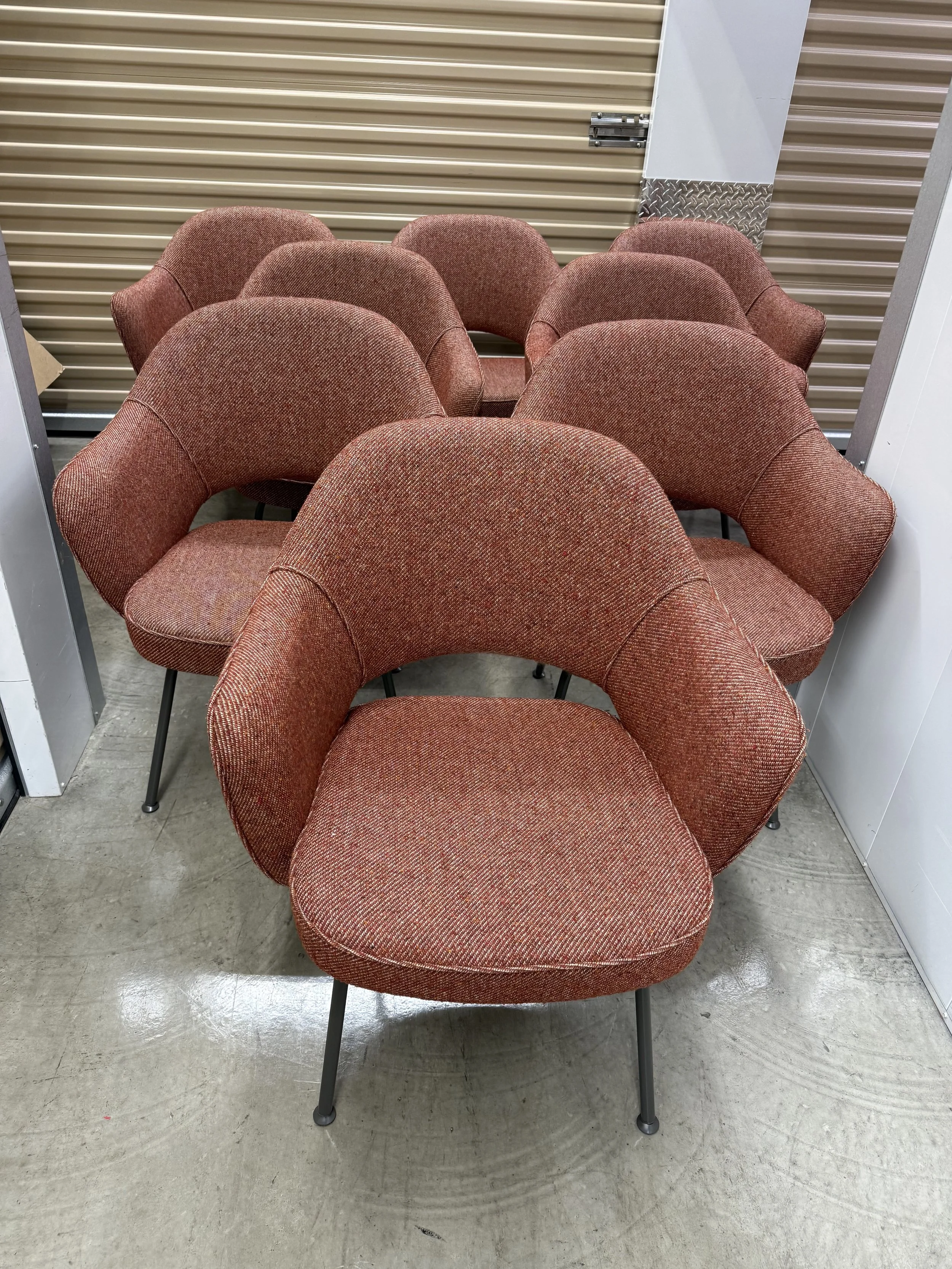 Set of 8 Eero Saarinen for Knoll Executive Arm Chairs - NASHVILLE