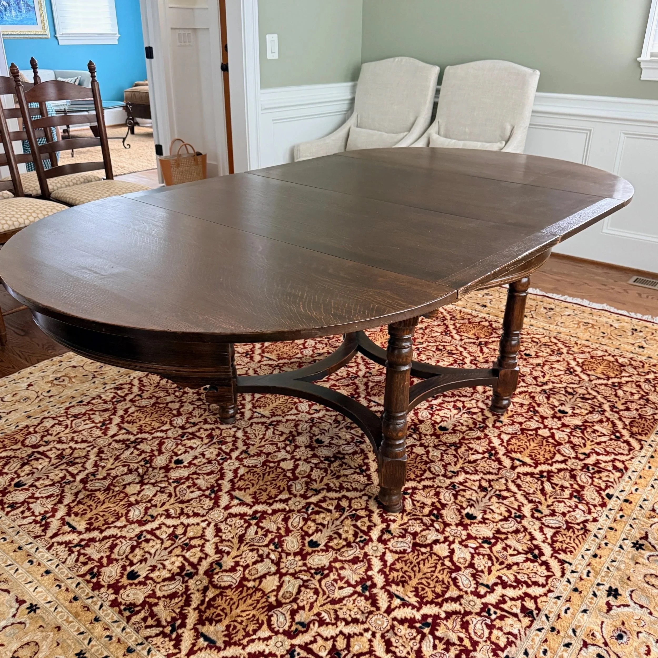 Antique Belgian Dining Table circa 1900 