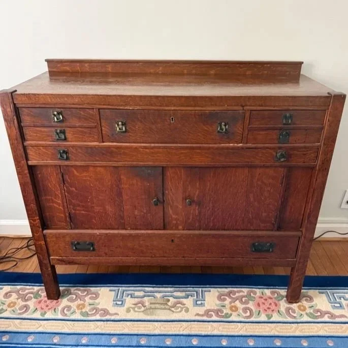 Antique Mission Oak Sideboard