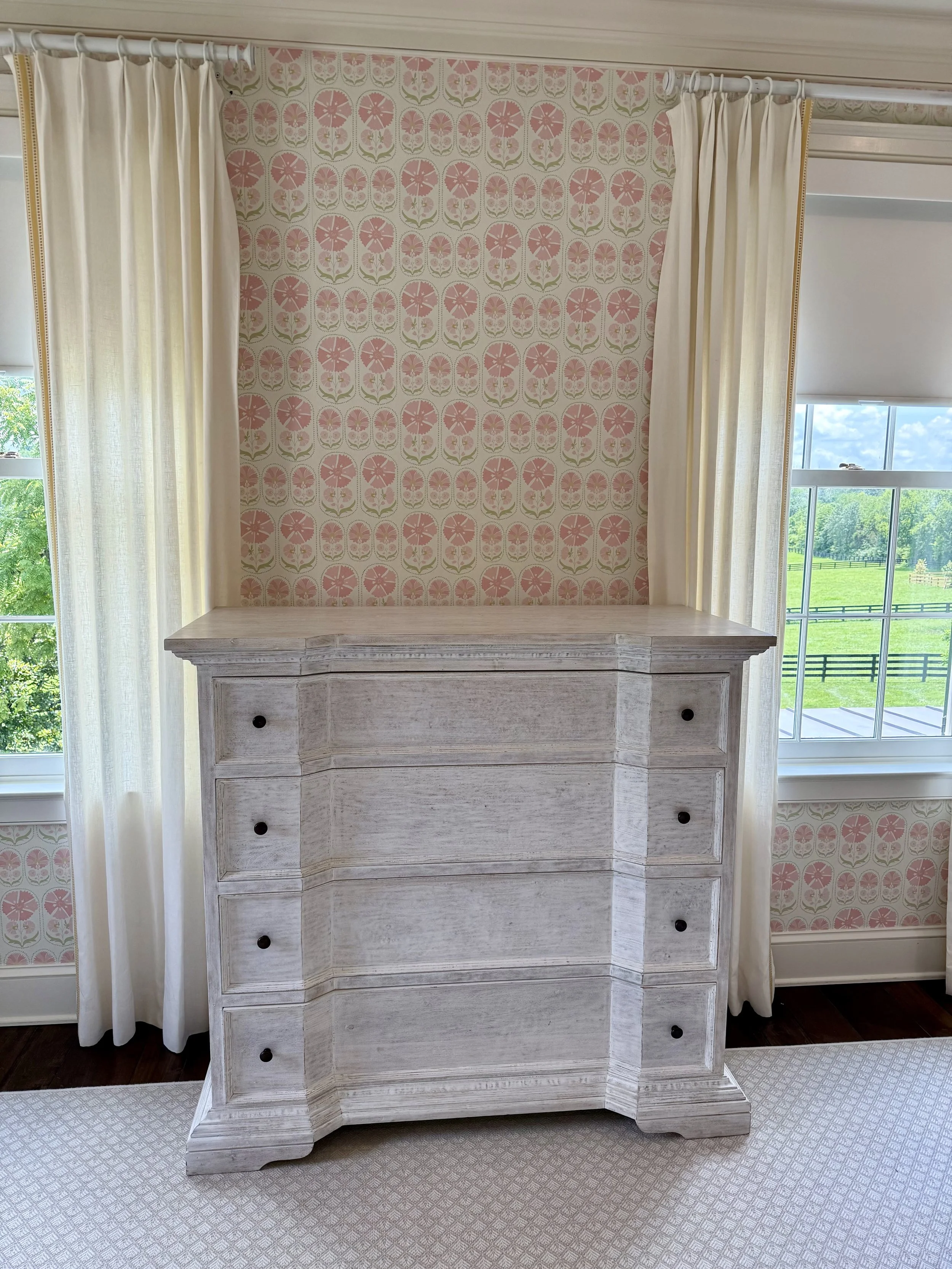 Large Whitewashed Dresser by Noir - NASHVILLE