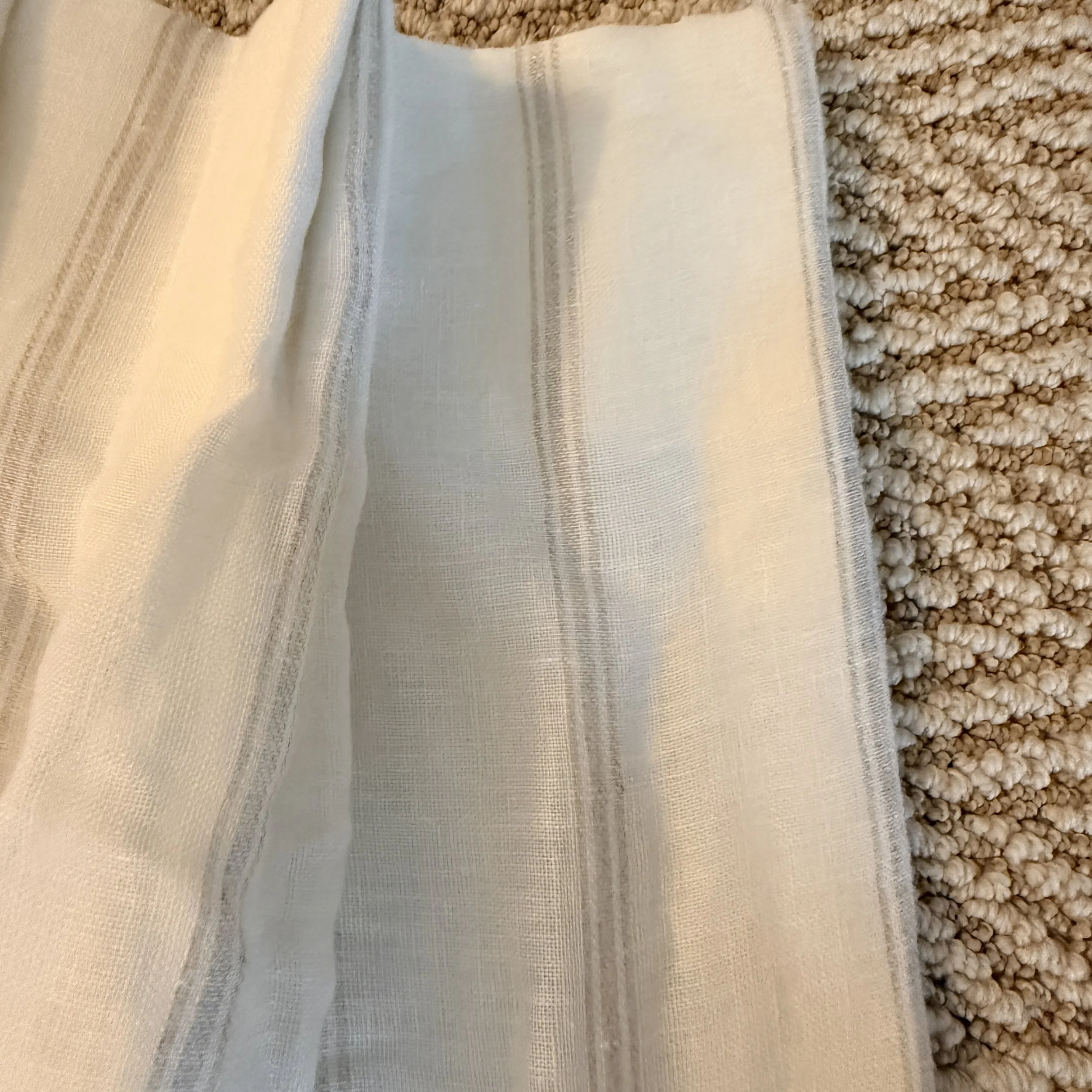 Pair of Lined Kravet Linen Sheers 4848-1