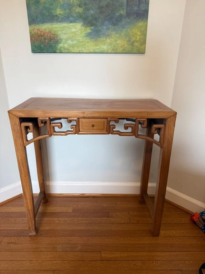 19th c Chinese Elm Altar Table  