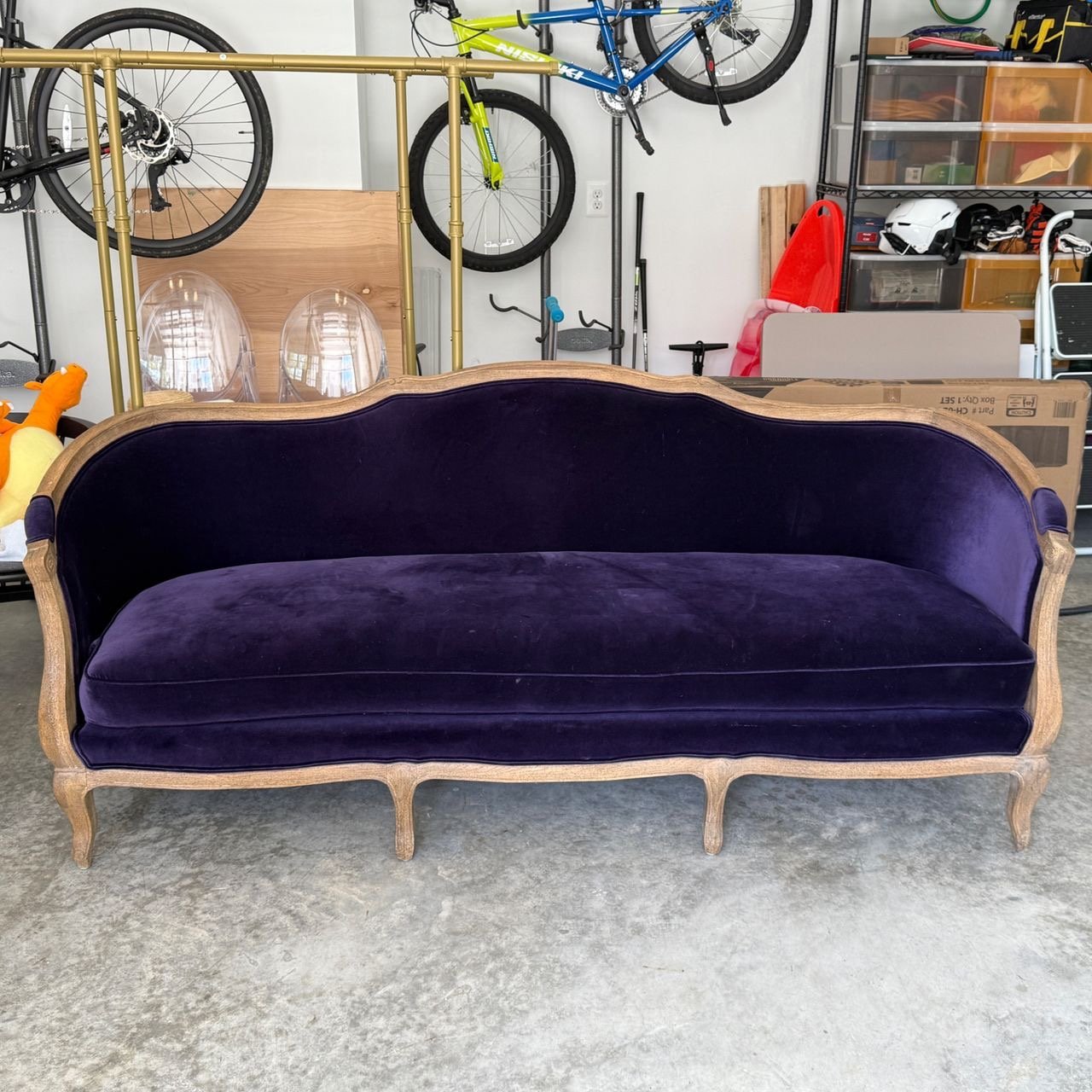 Silvia Sofa in Schumacher Velvet