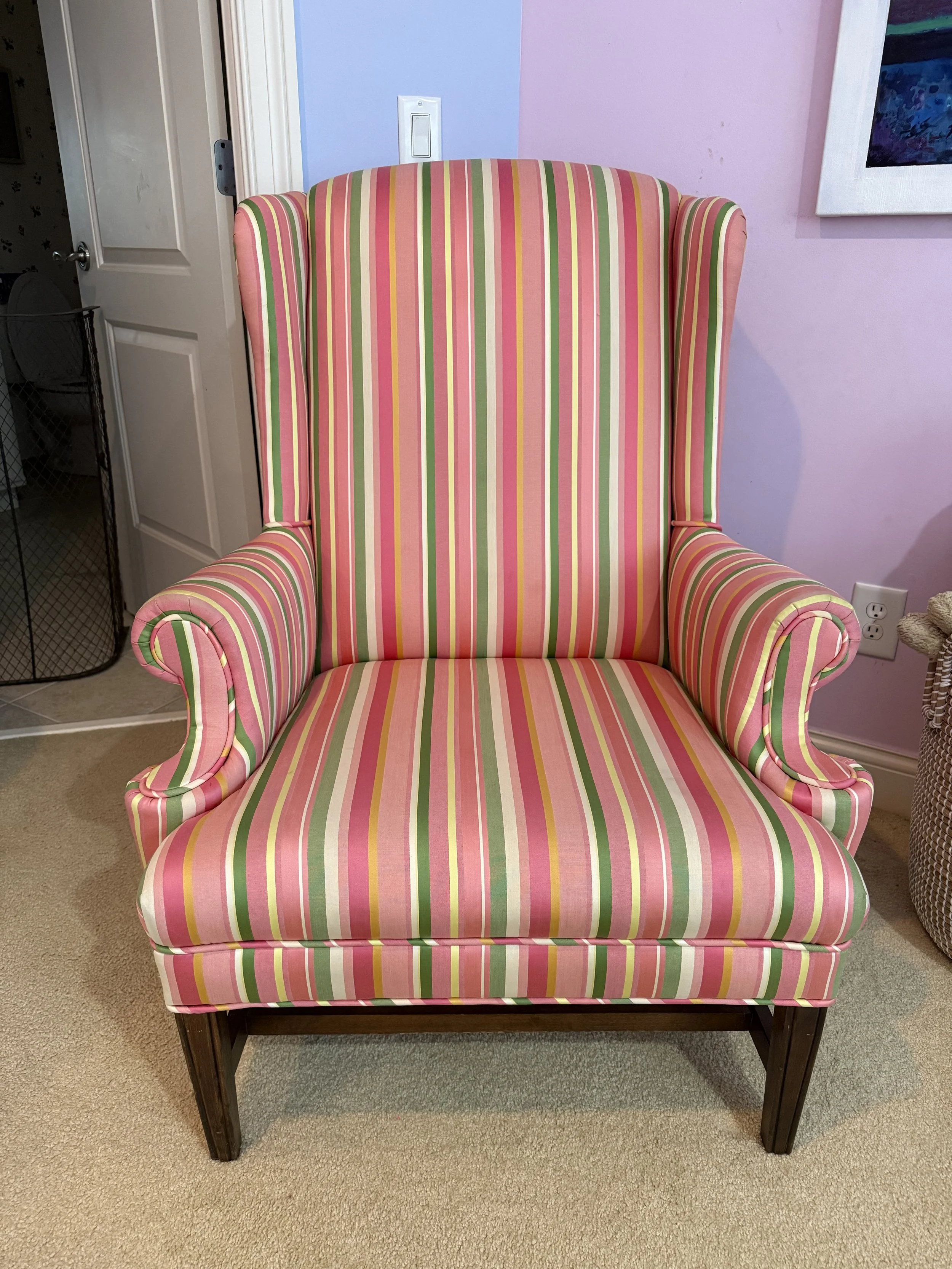 Candy Striped Armchair - NASHVILLE