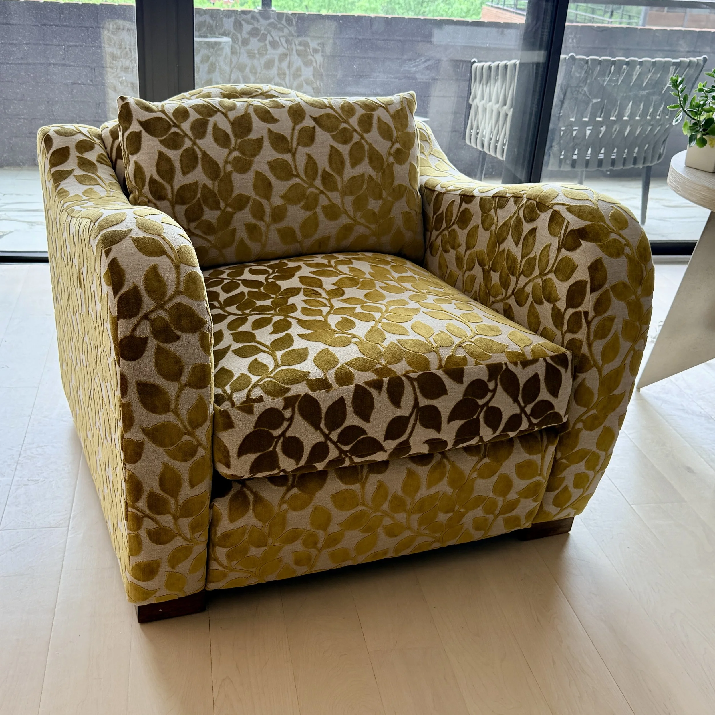 Lemielx et Cie Elode Lounge Chair with Custom Pindler Fabric