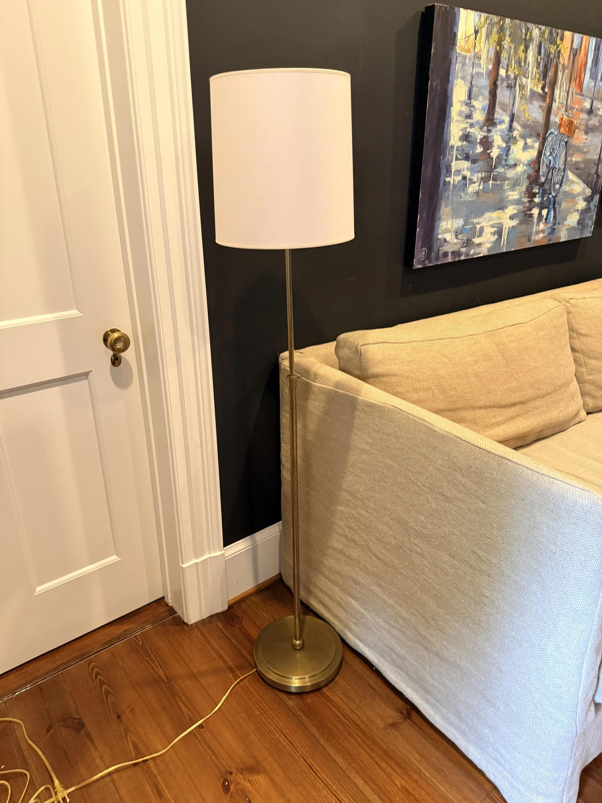Visual Comfort Brass Floor Lamp 