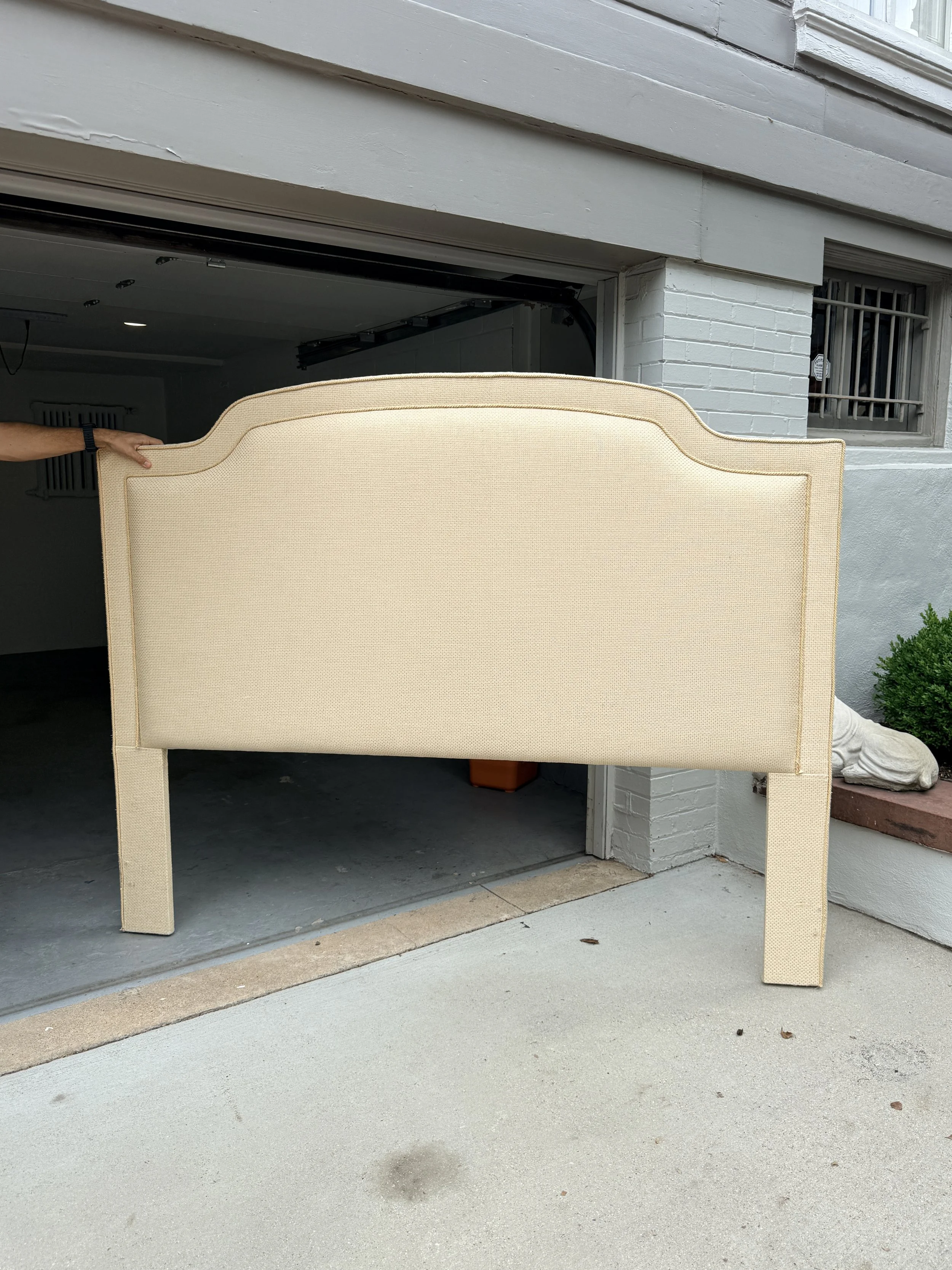 Fully Upholstered King Headboard & Skirt