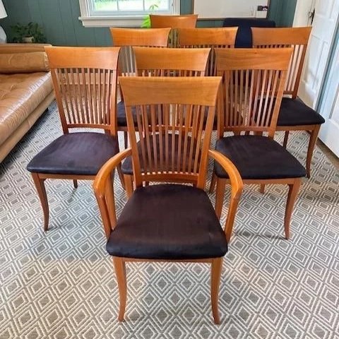 Set of 8 A Sibau Dining Chairs - Richmond