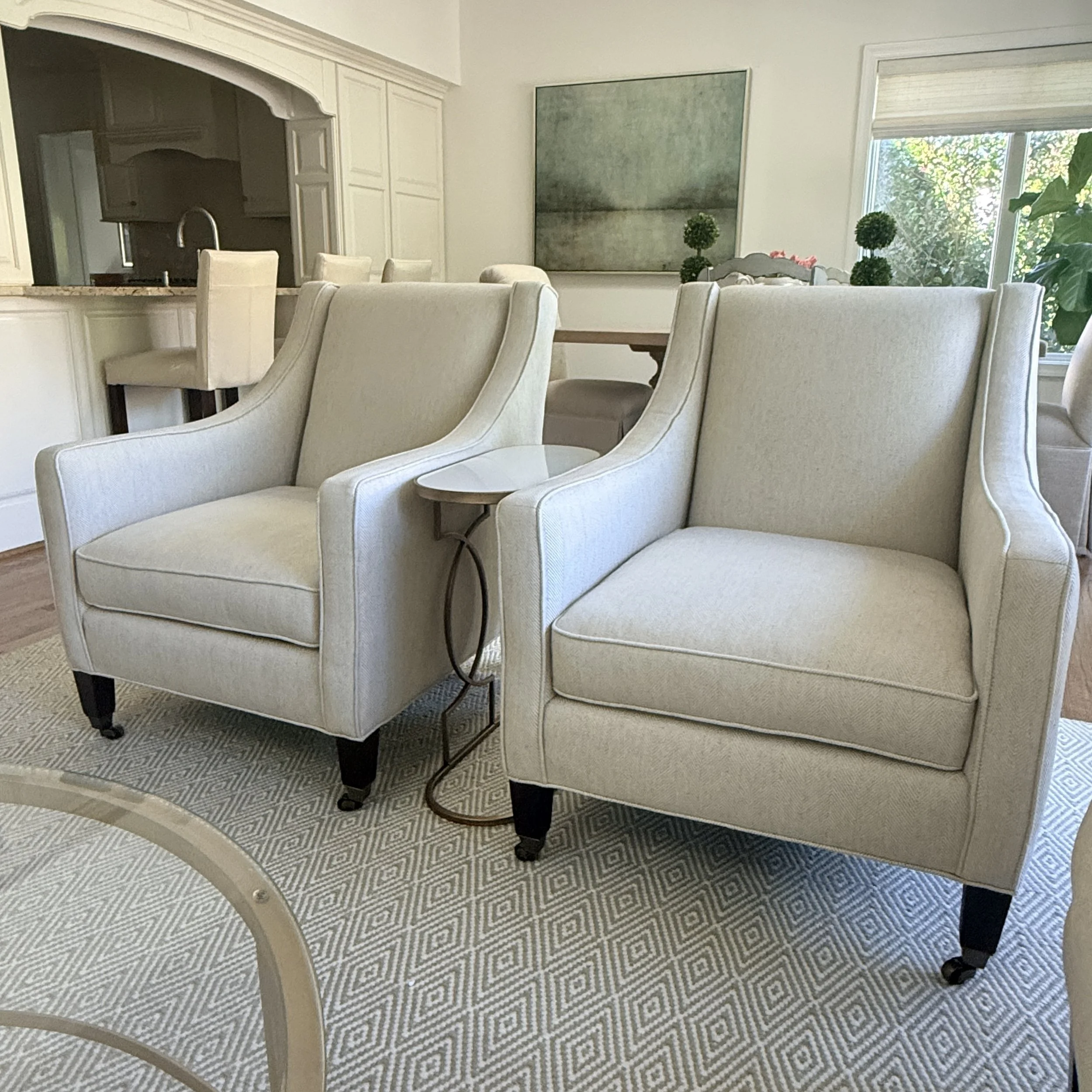 Pair of Lee Industries Arm Chairs