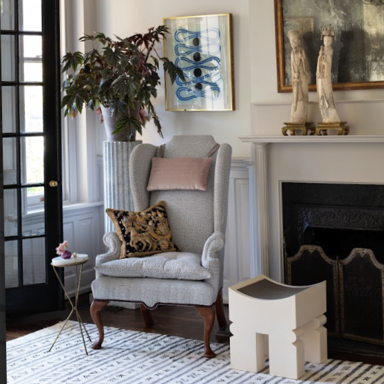 Late 19th C. Queen Anne Wingback--RICHMOND