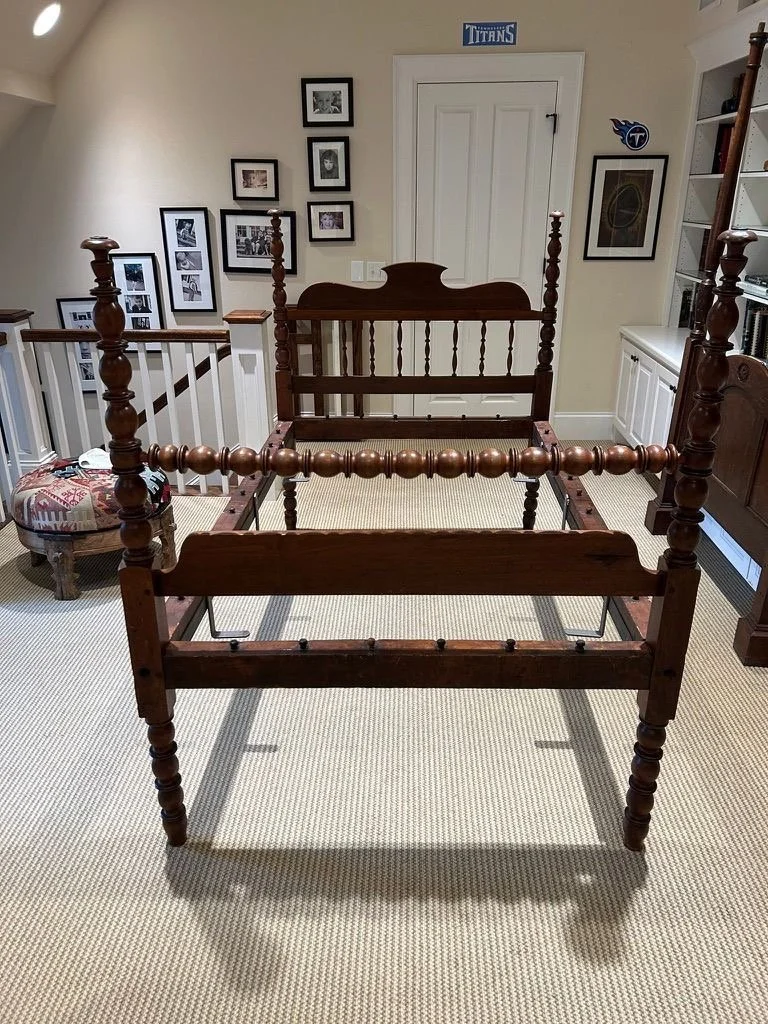 American Walnut High Post Rope Bed - NASHVILLE