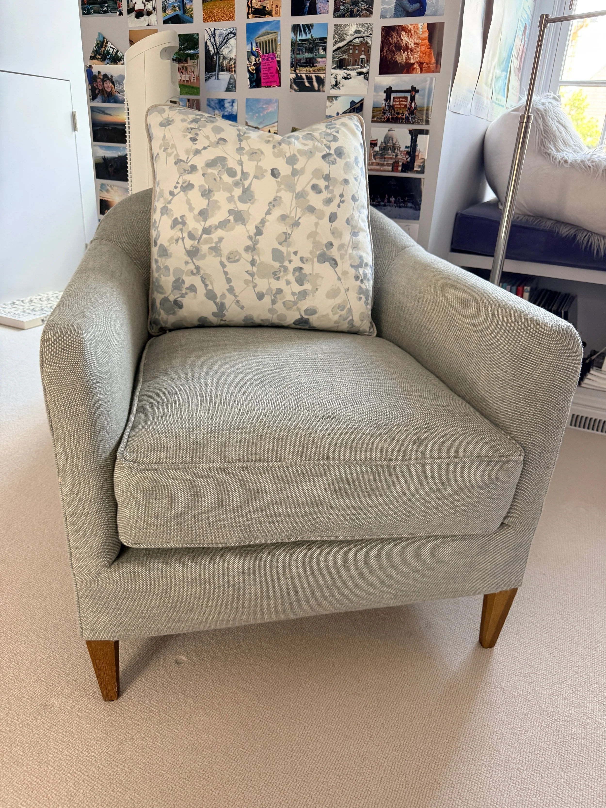 RH 1950s French Tuxedo Club Chair