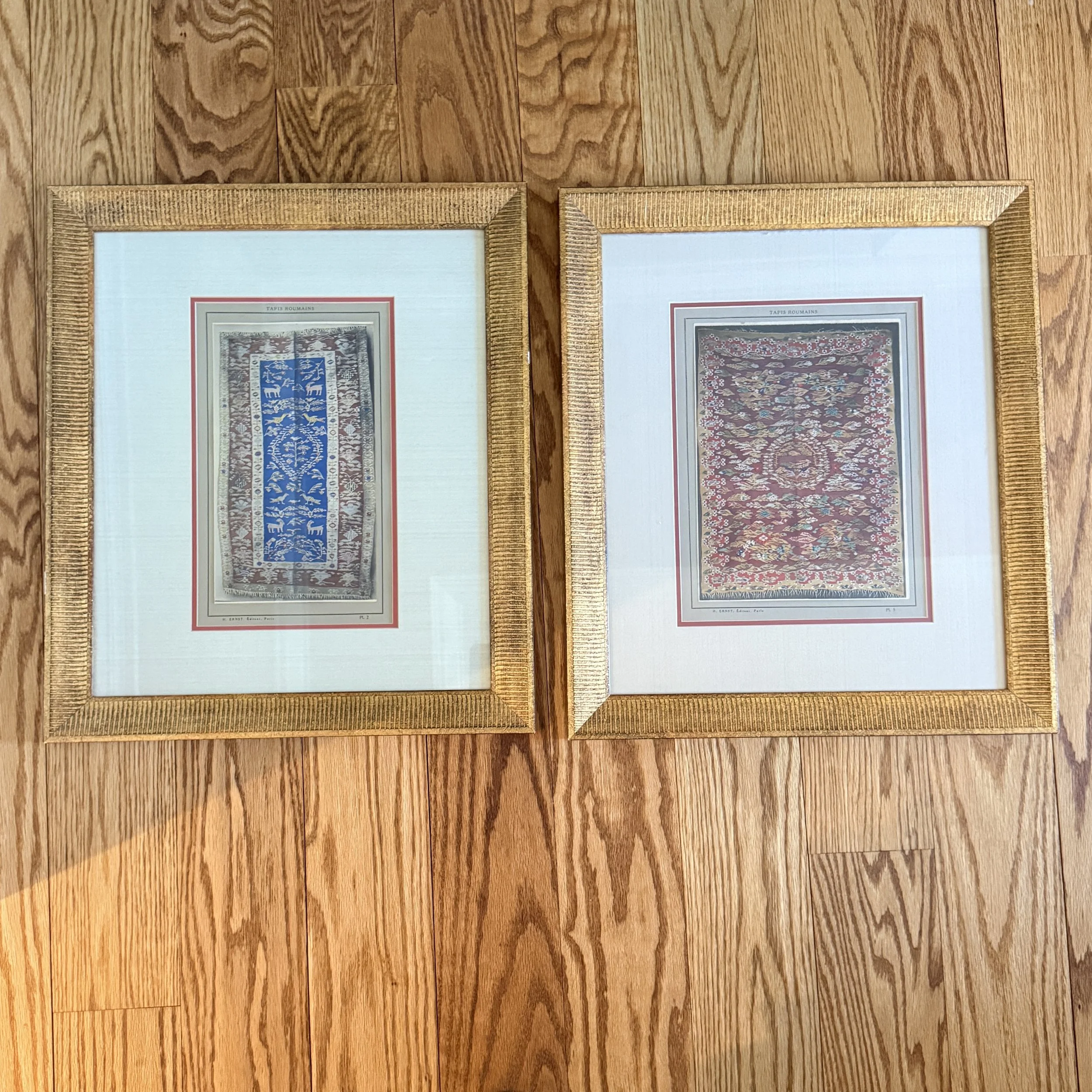 Framed Pair of Rug Art Prints