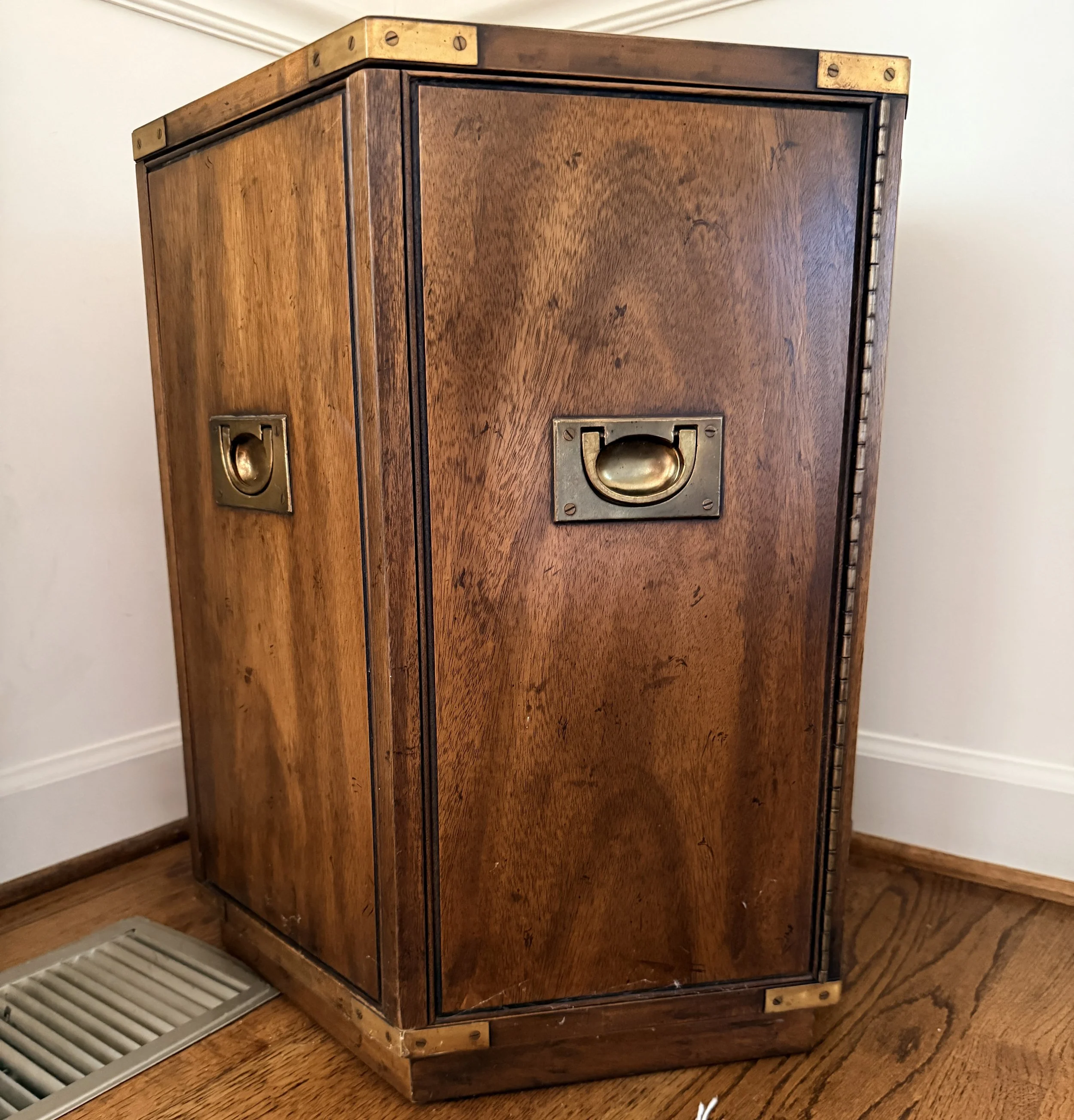Vintage Hexagonal Campaign Cabinet