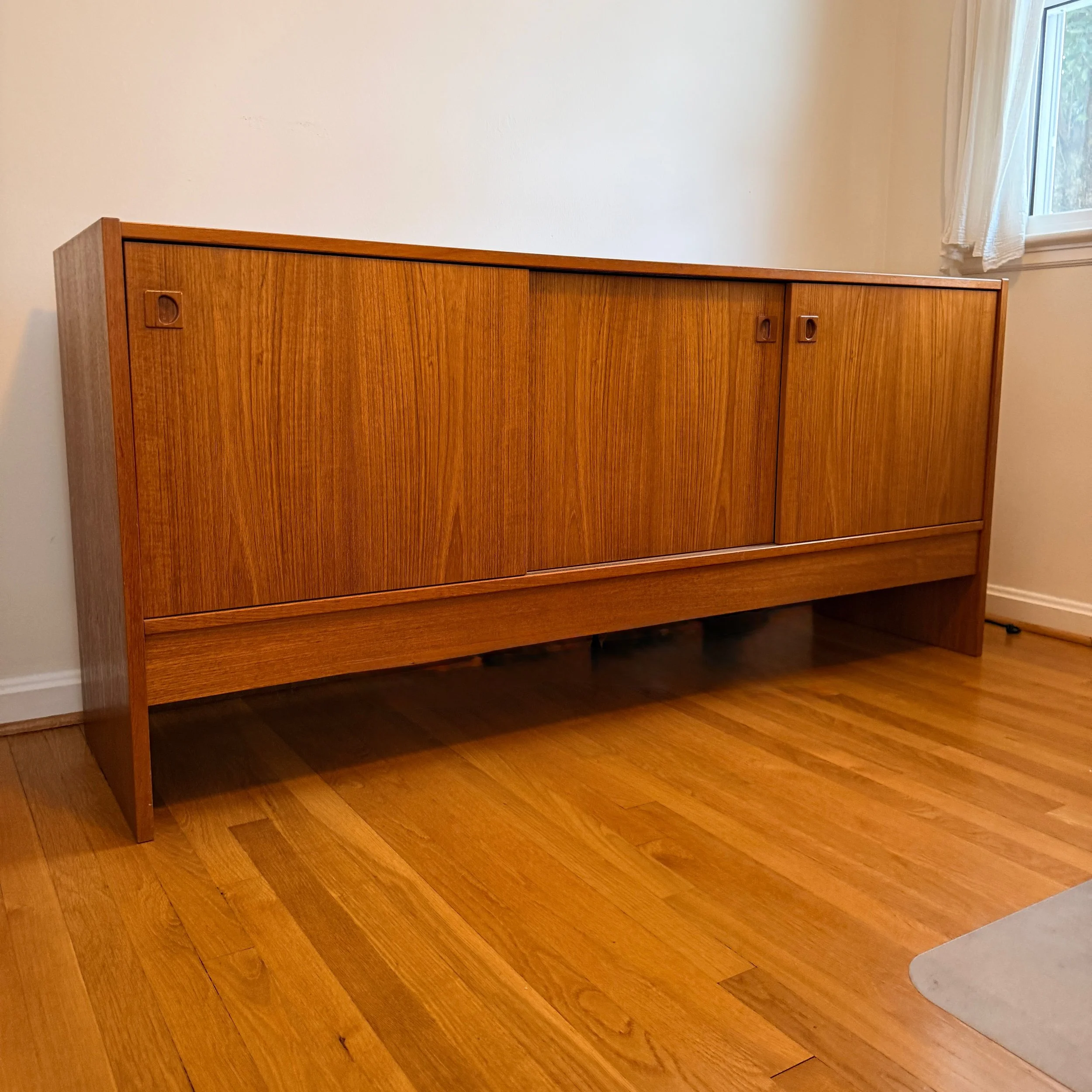 Danish Sideboard with Sliding Doors