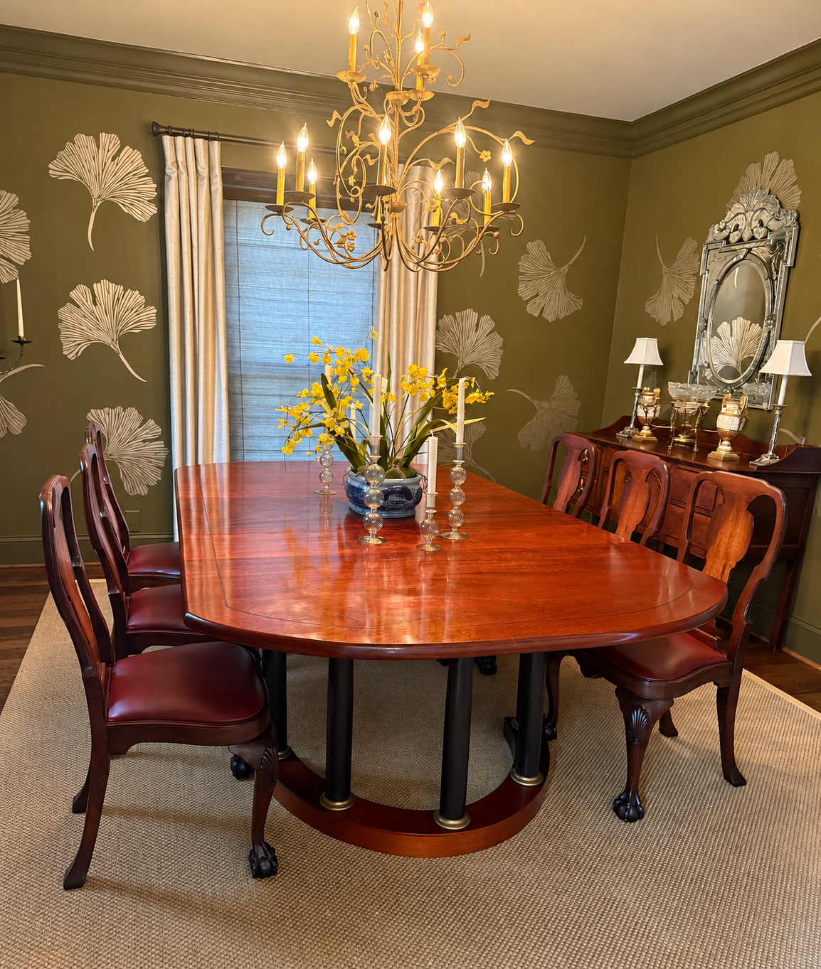 Custom Alf Sharp Dining Table with 3 Leaves - NASHVILLE