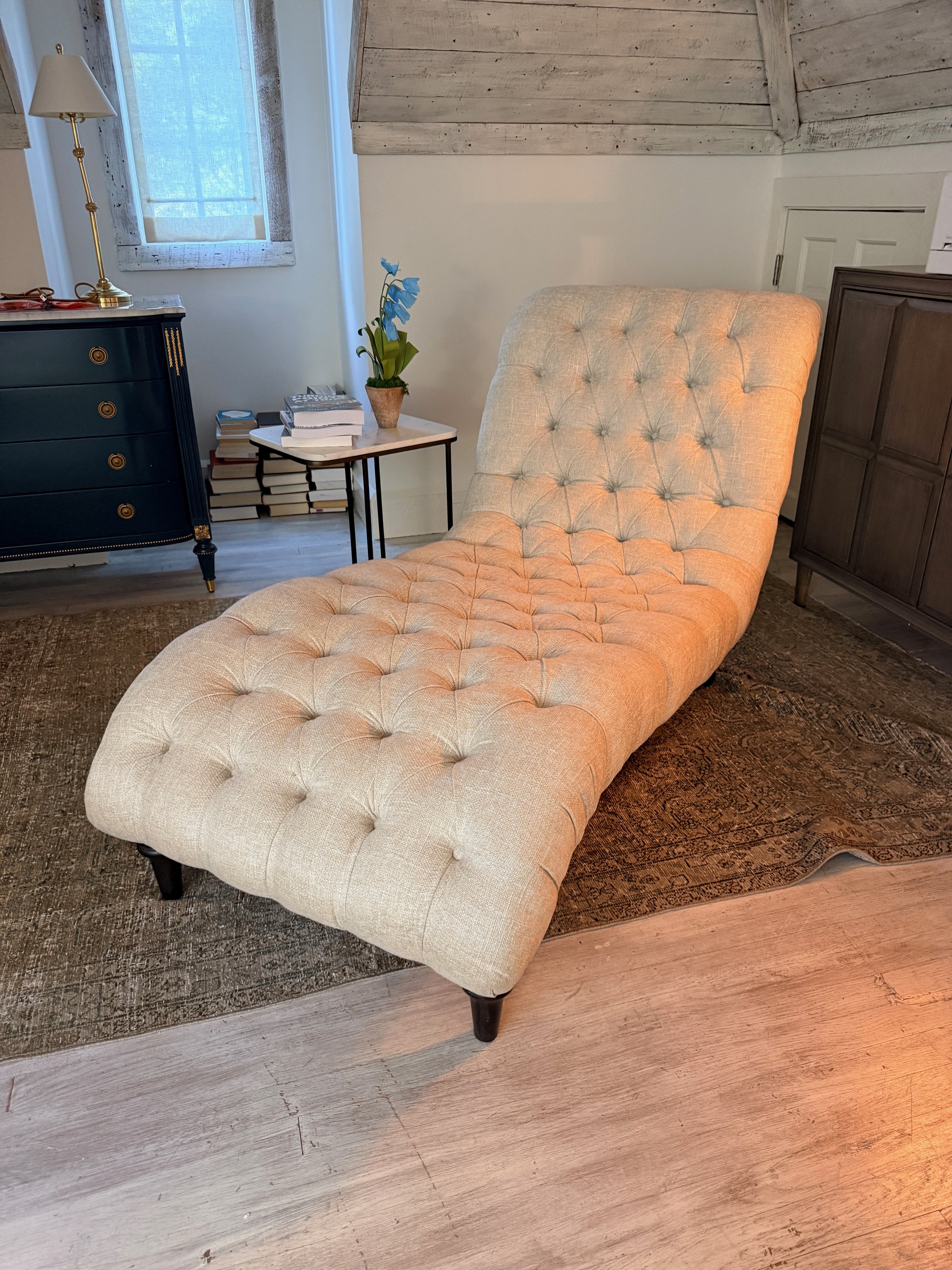 Arhaus Audrey Tufted Upholstered Chaise