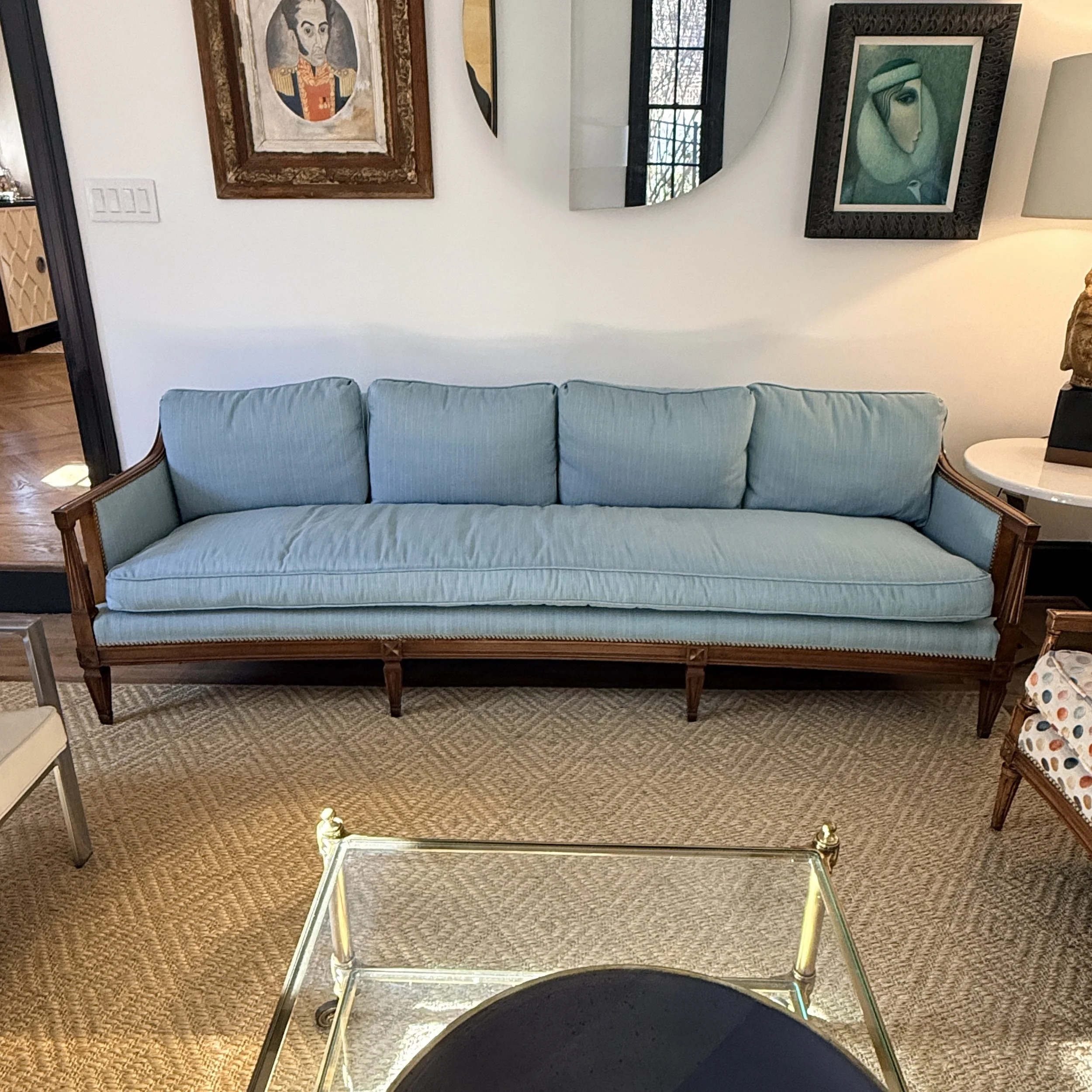 Vintage Sheraton Sofa in Sunbrella Fabric