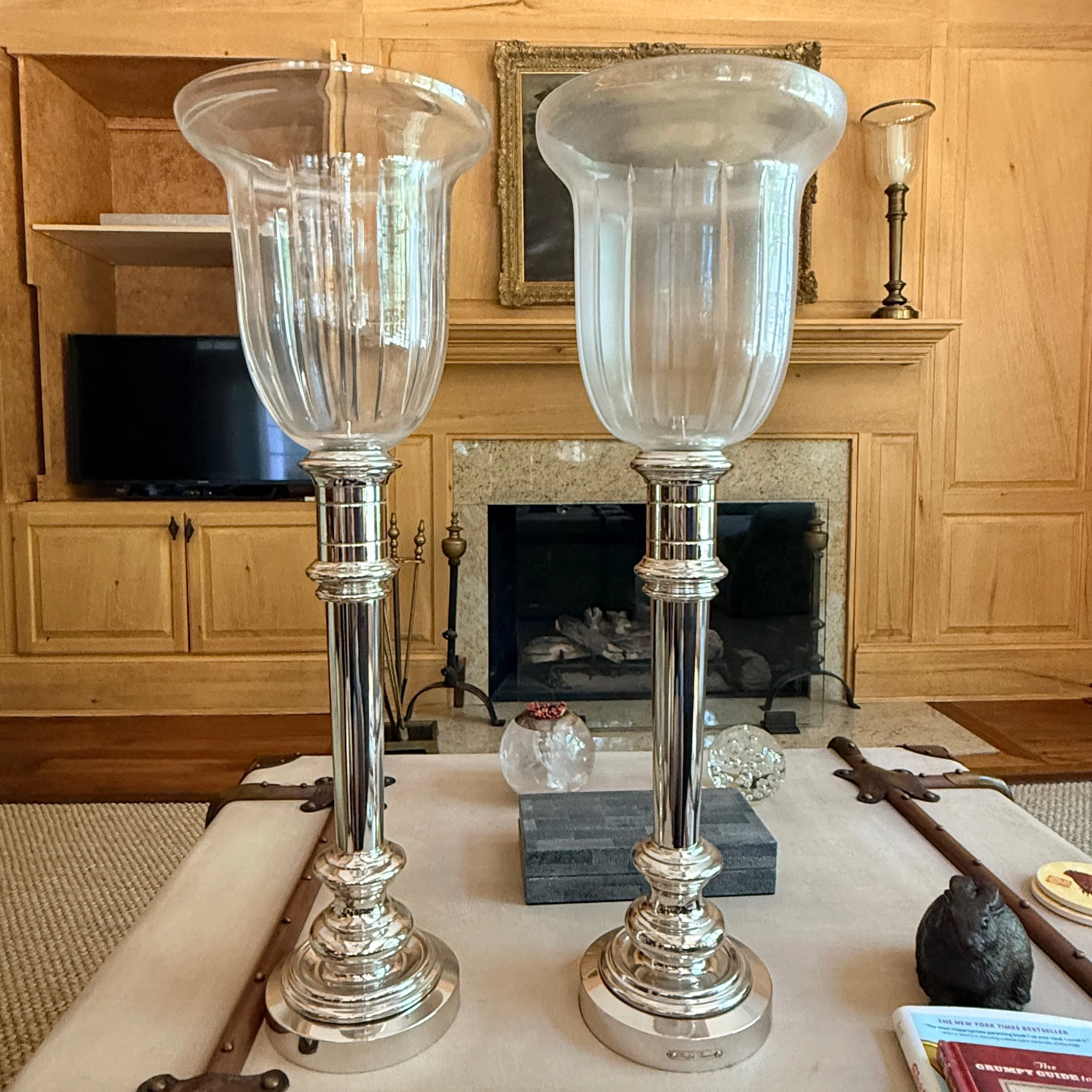 Pair of Silver Plated Ralph Lauren Hurricanes