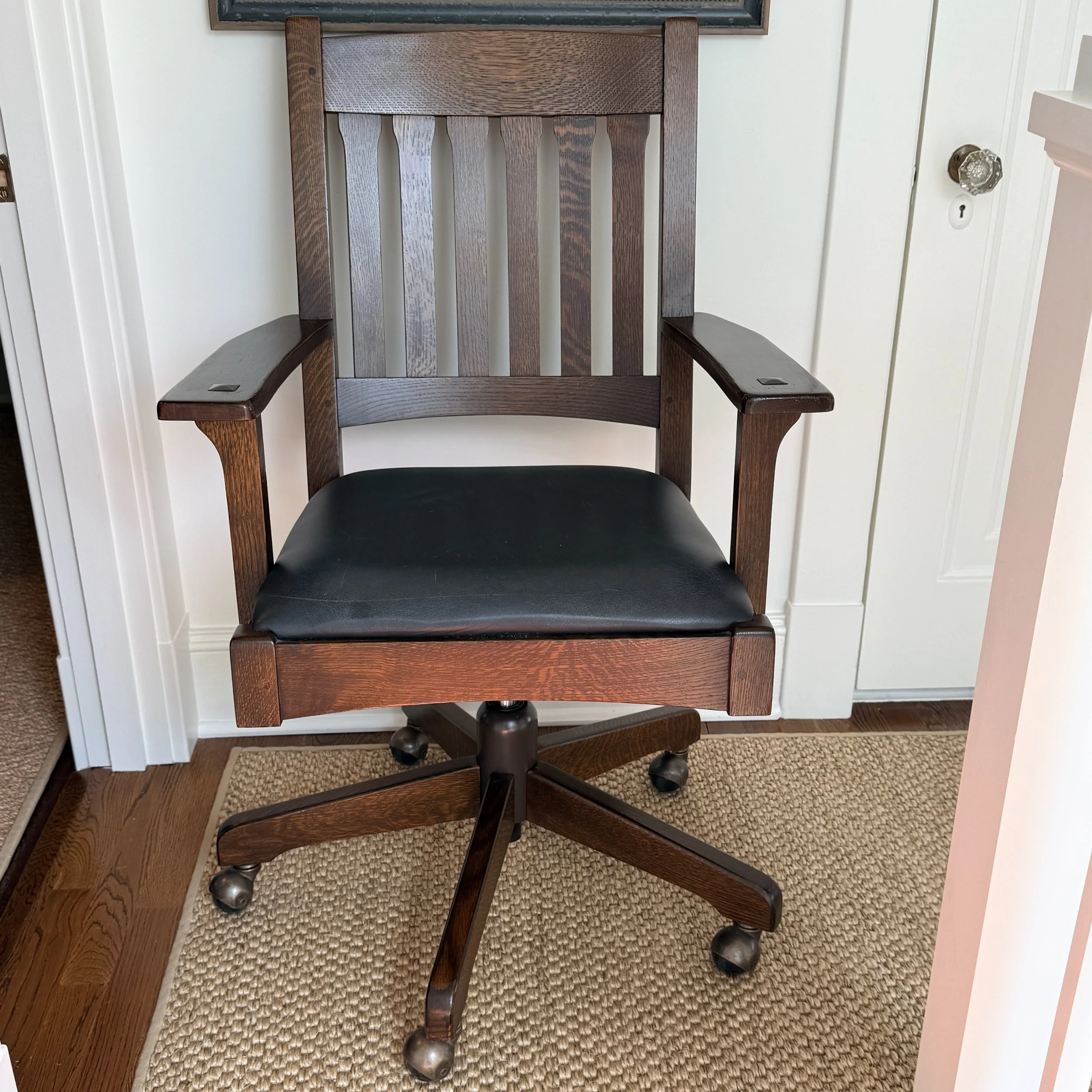 Stickley Mission Oak Arts & Crafts Swivel Tilt Chair