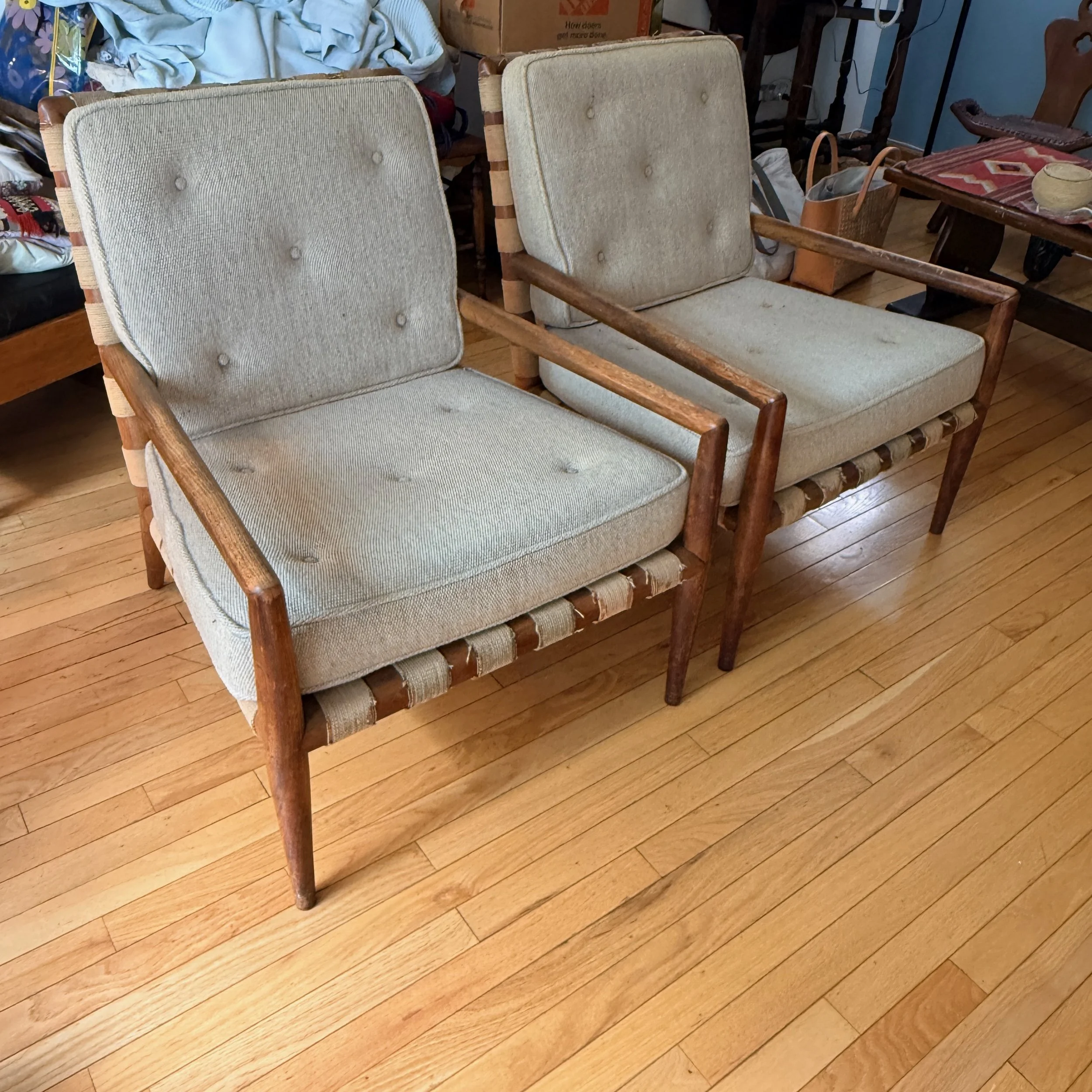 A Pair of T.H. Robsjohn-Gibbings Lounge Chairs
