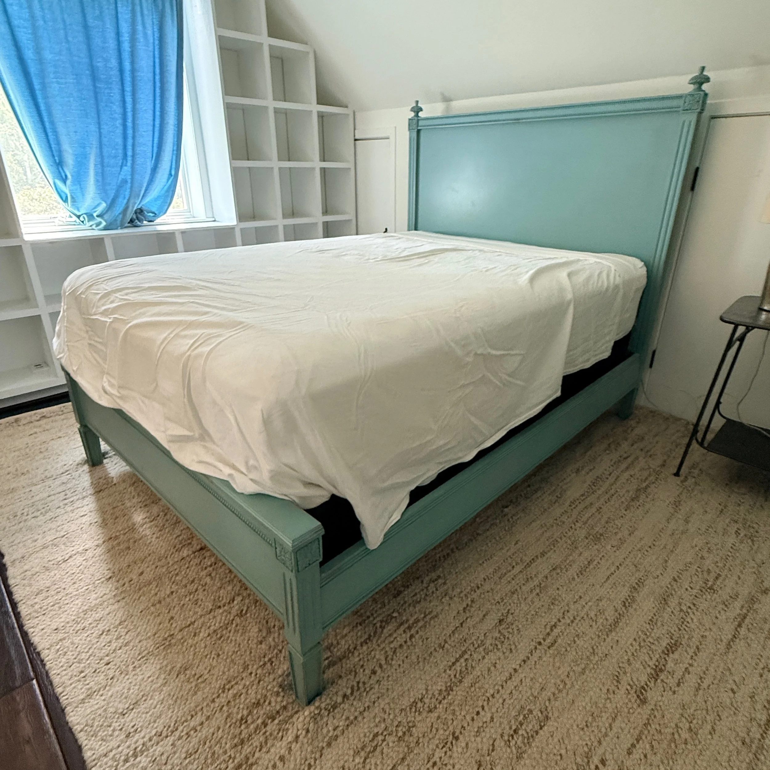 Painted Full Size Wood Bed Frame