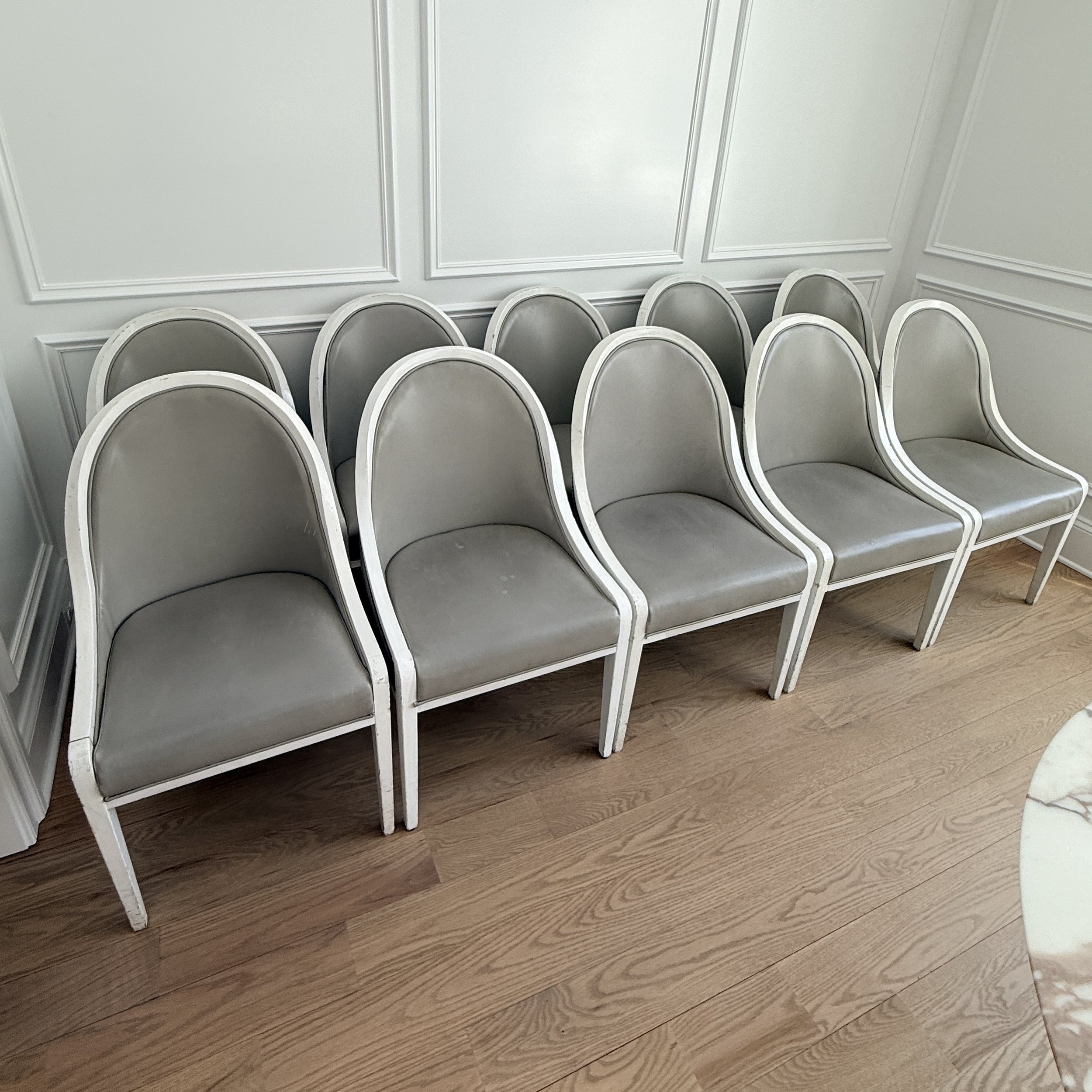 Set of 10 Vintage Spoonback Chairs