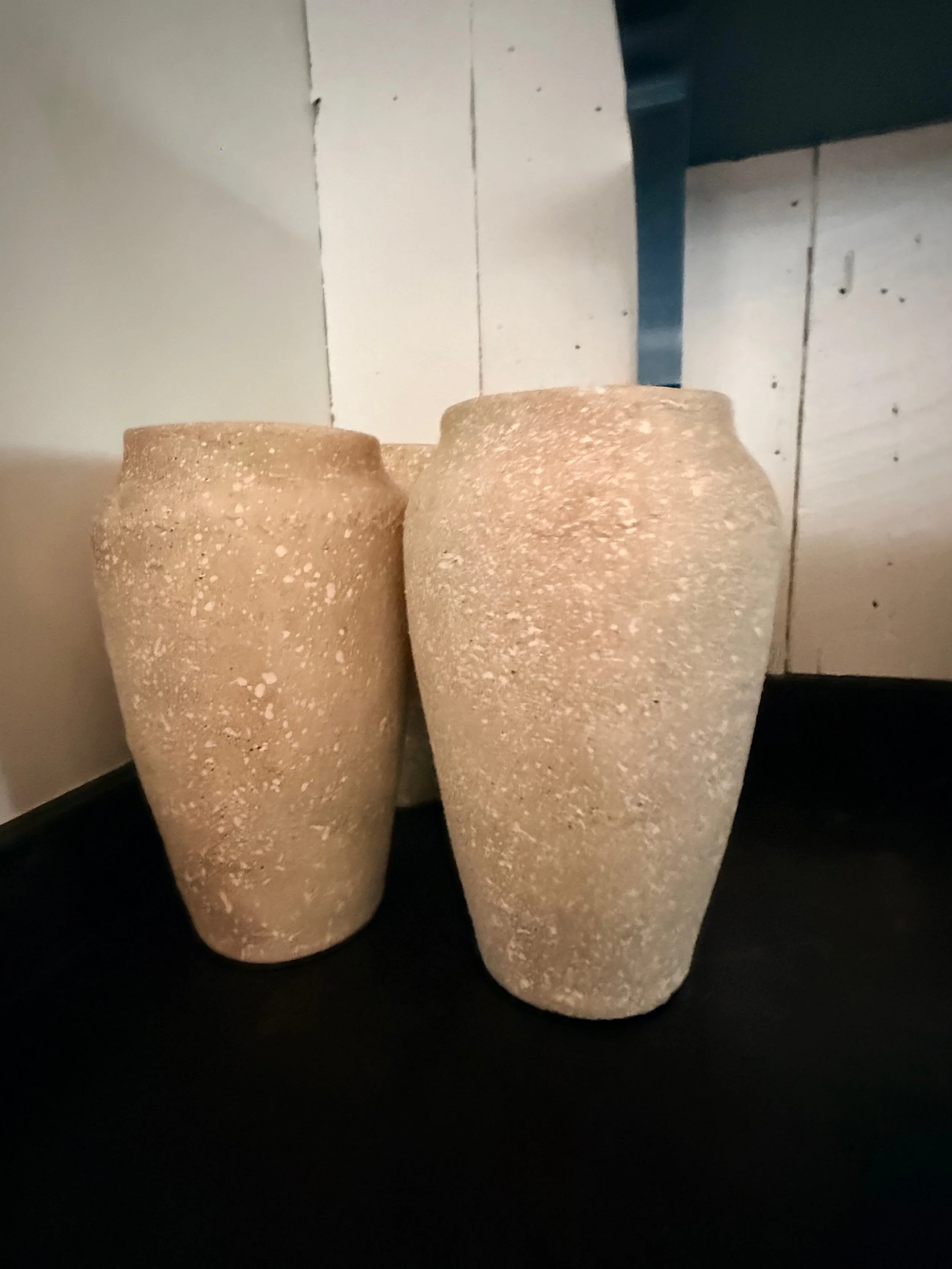 Set of 4 Mottled Vases