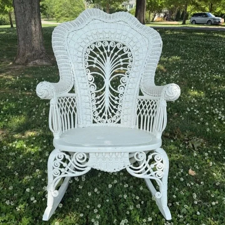 Vintage Heywood-Wakefield Wicker Rocker - NASHVILLE