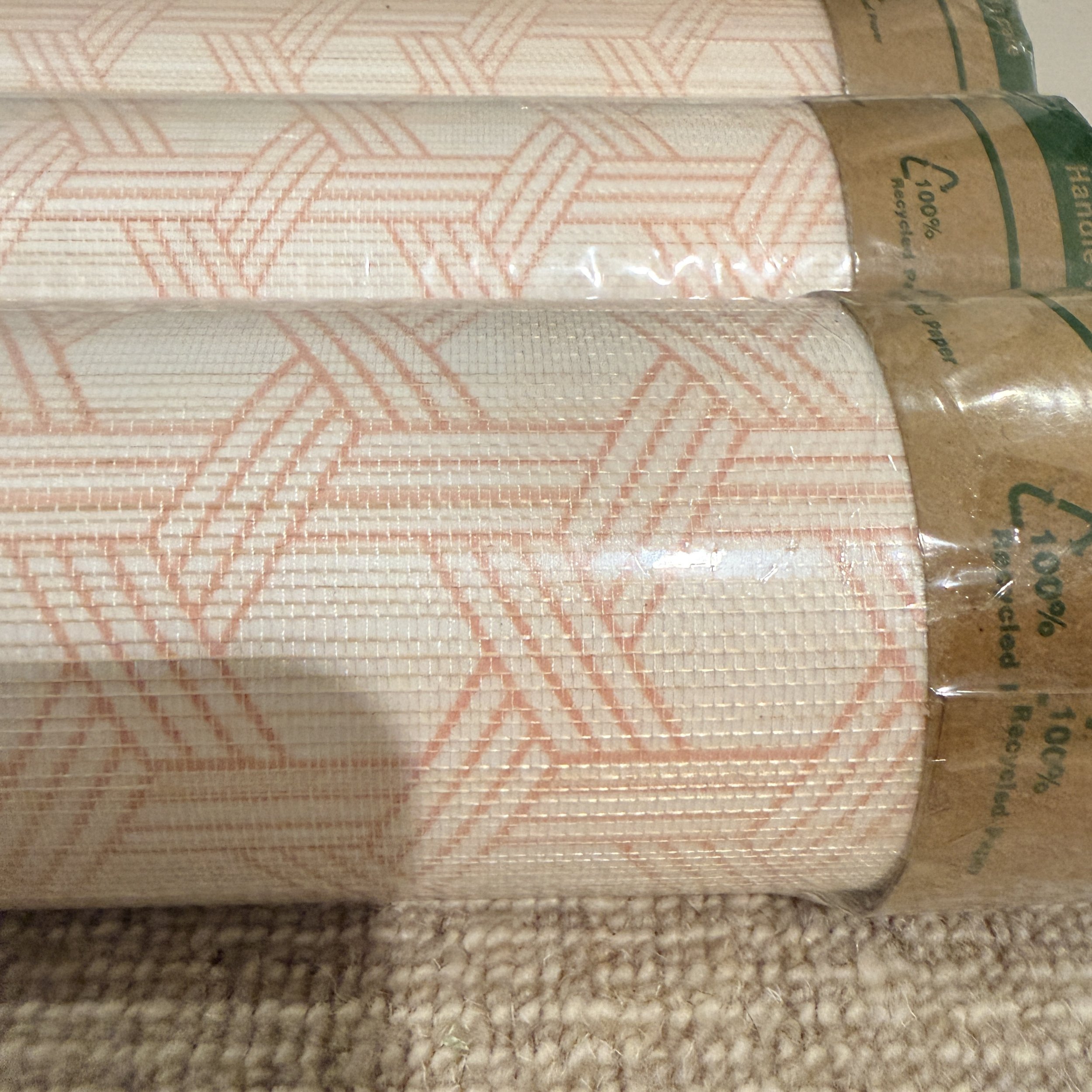 Set of 3 Double Rolls of Anna French Pergola in Blush