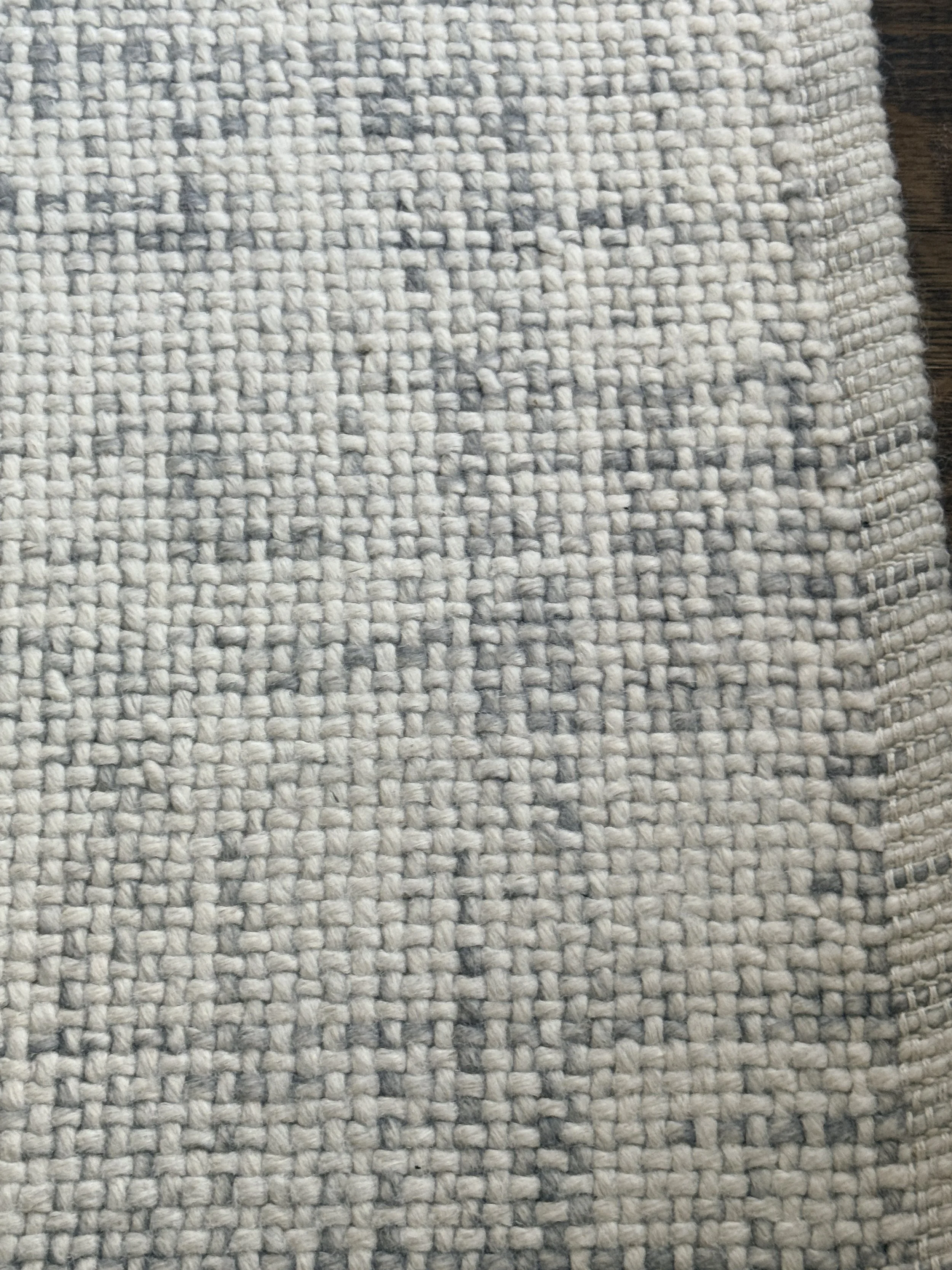 West Elm Heathered Basketweave Wool Rug 9x12
