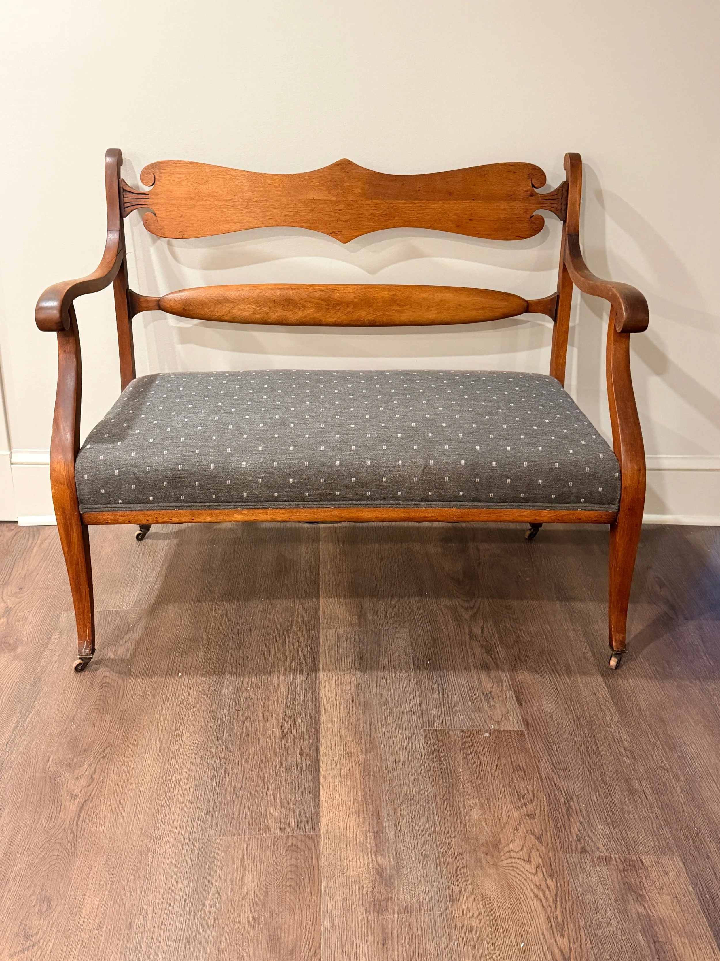 Vintage Wooden Settee