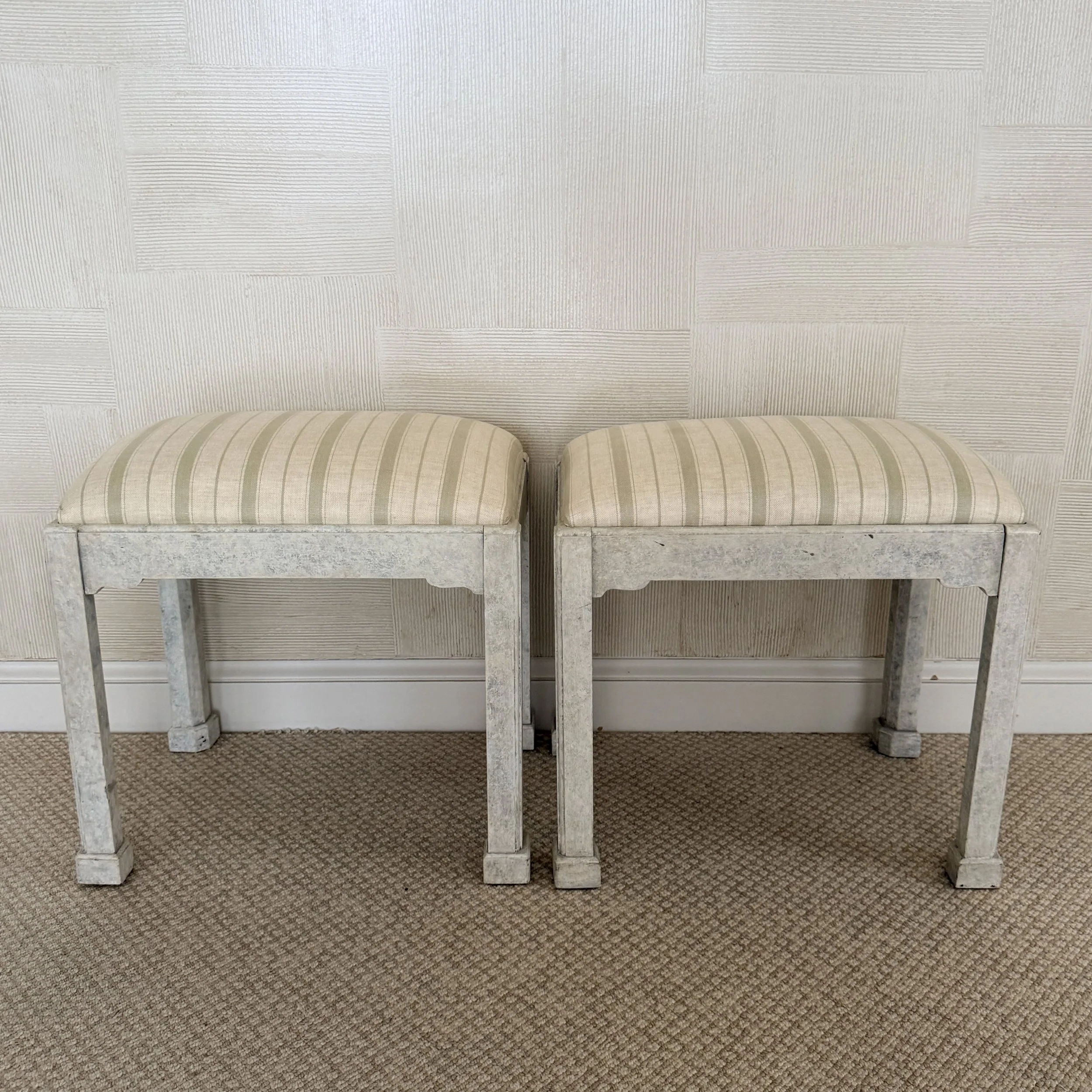 Pair of Small Rectangular Stools