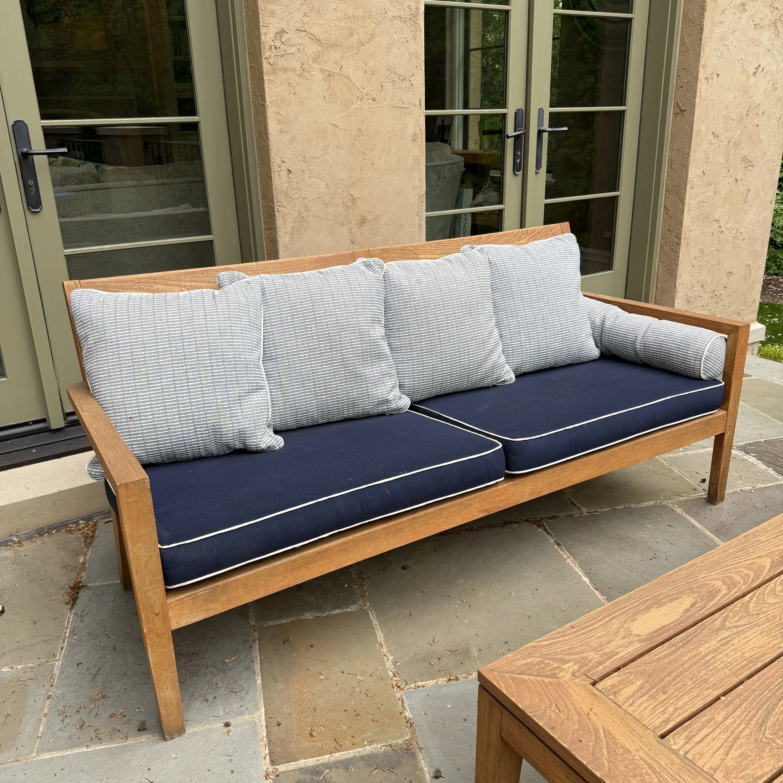 Crate and Barrel Regatta Teak Sofa