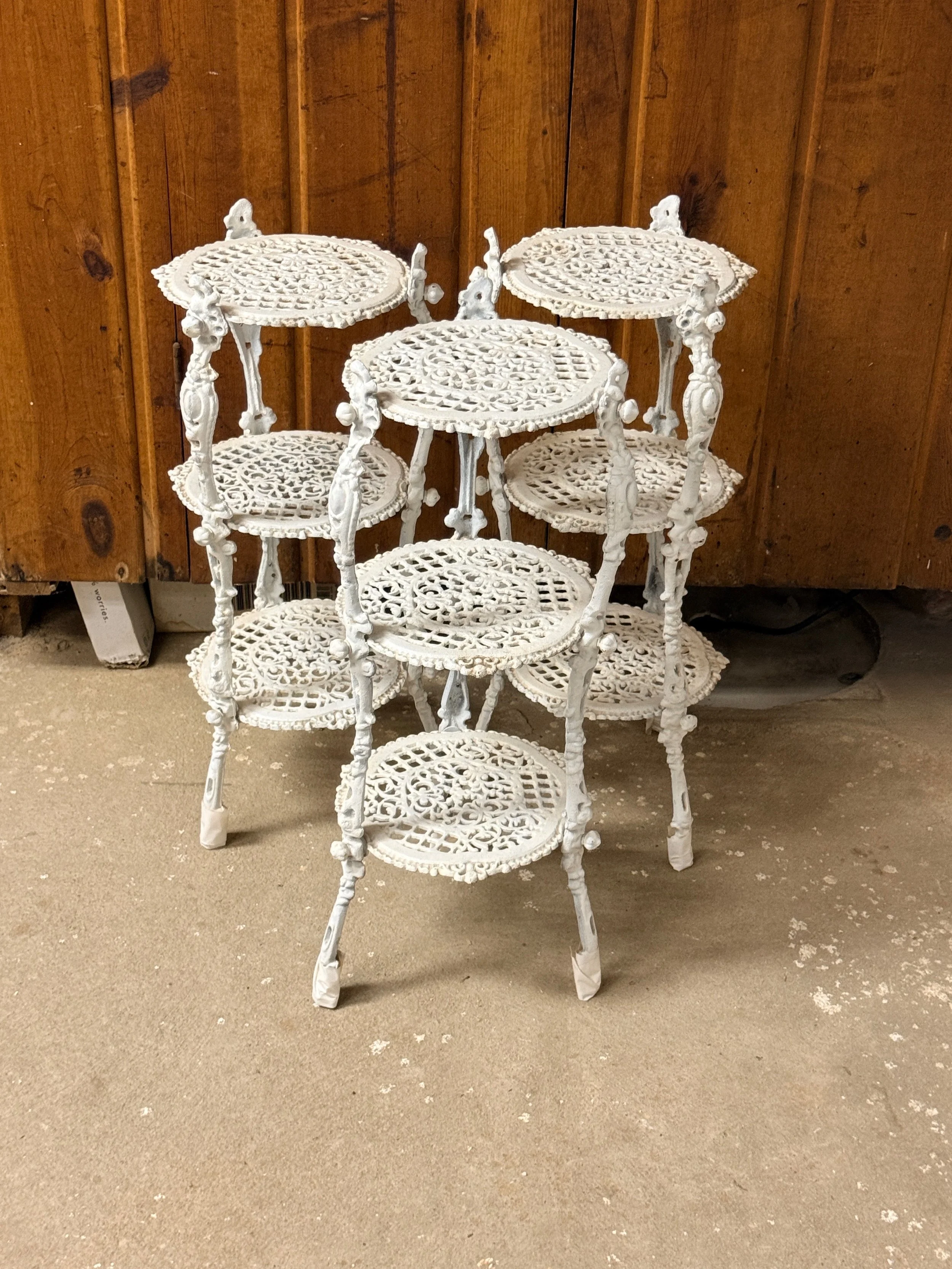 Antique Victorian Cast Iron Plant Stands