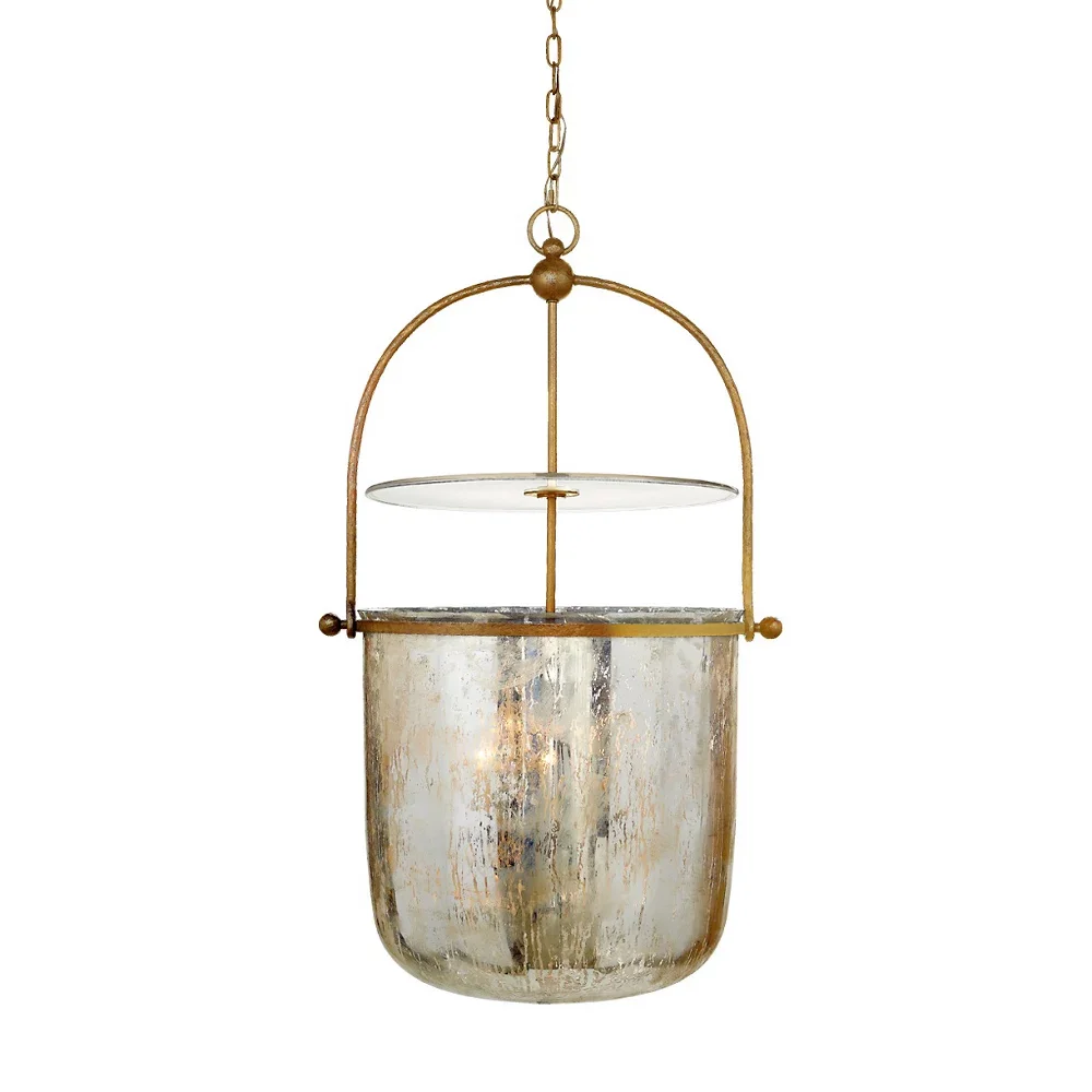 Visual Comfort Chapman & Myers Lorford Large Smoke Bell Lantern; 2 available