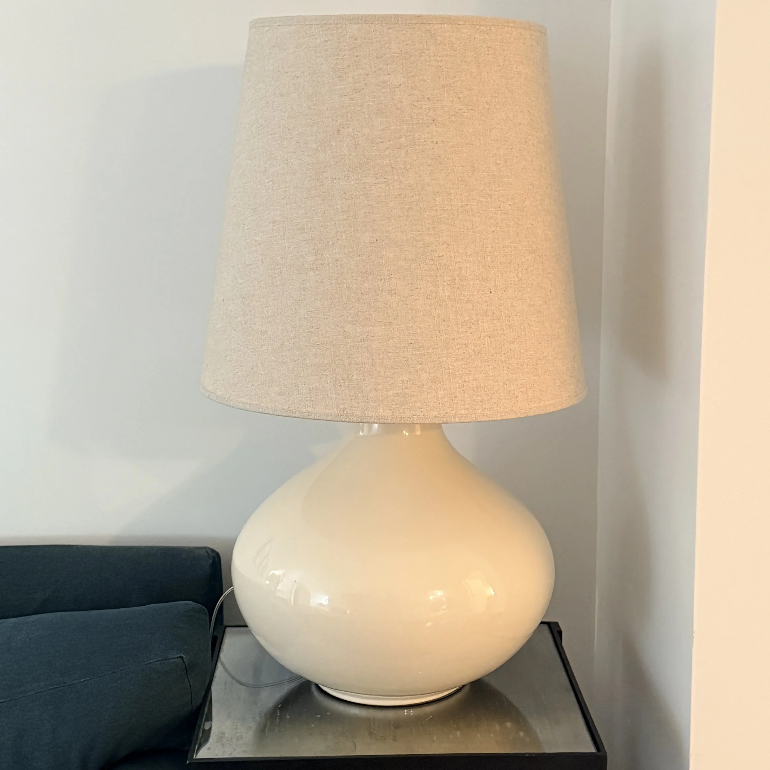 Robert Abbey June Table Lamp in Bone—two available