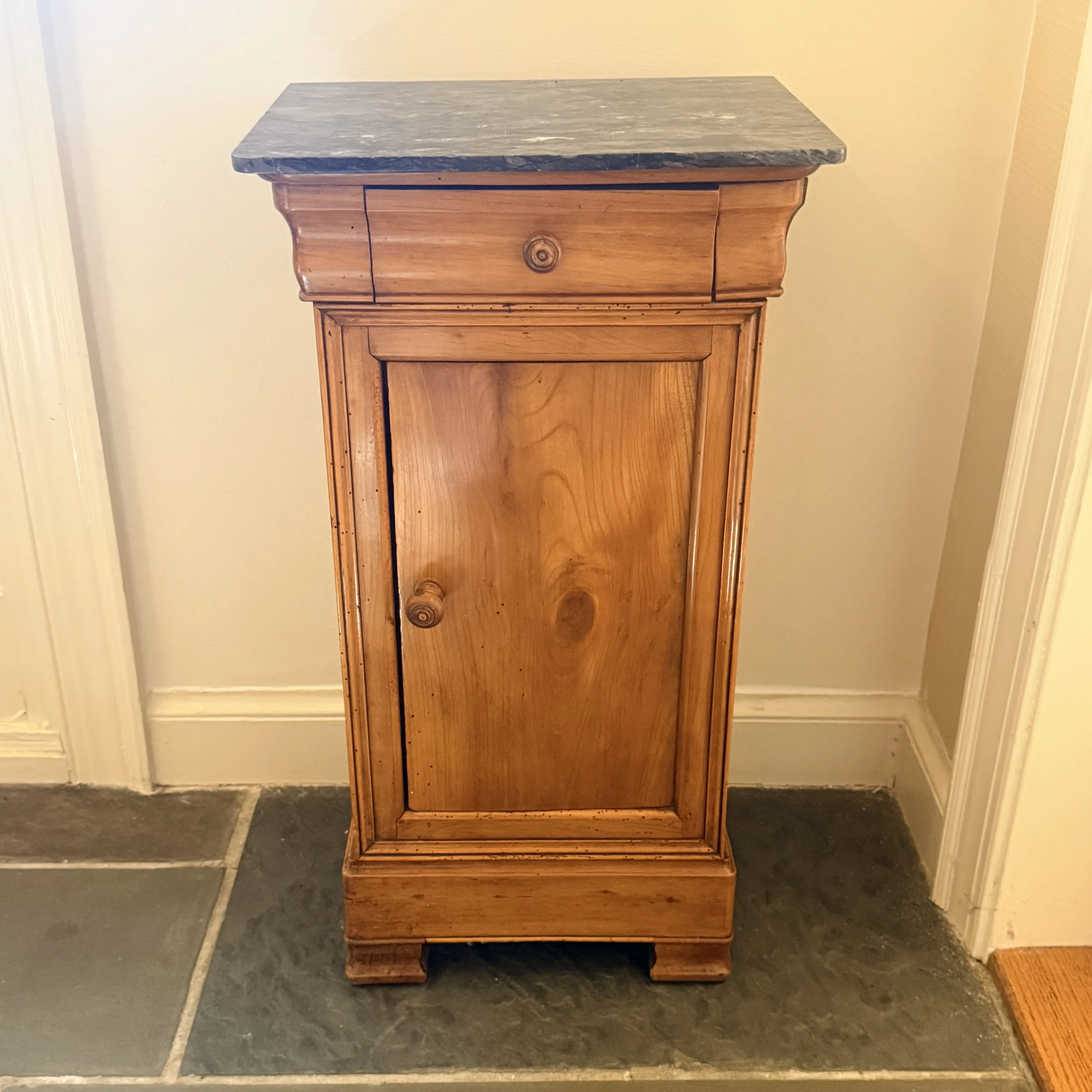 Antique Marble Top Cabinet