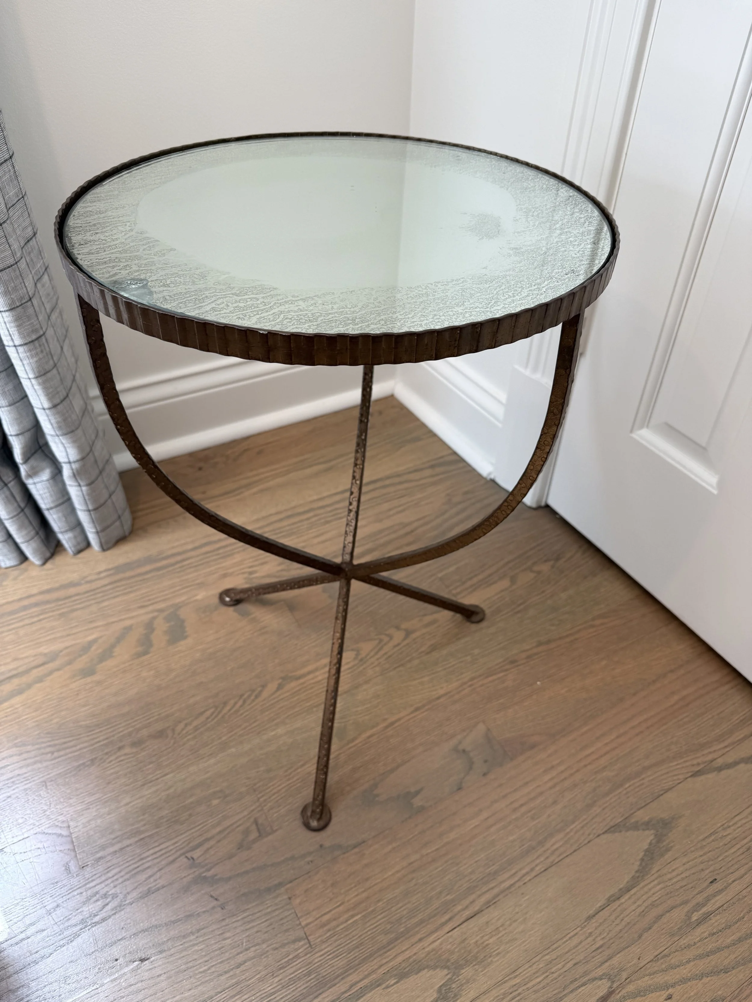 Hammered Metal Side Table  - NASHVILLE