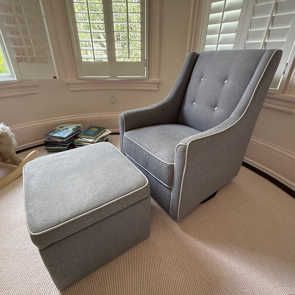 Ottoman Davinci Glider Chair Carter's By Davinci Adrian Swivel