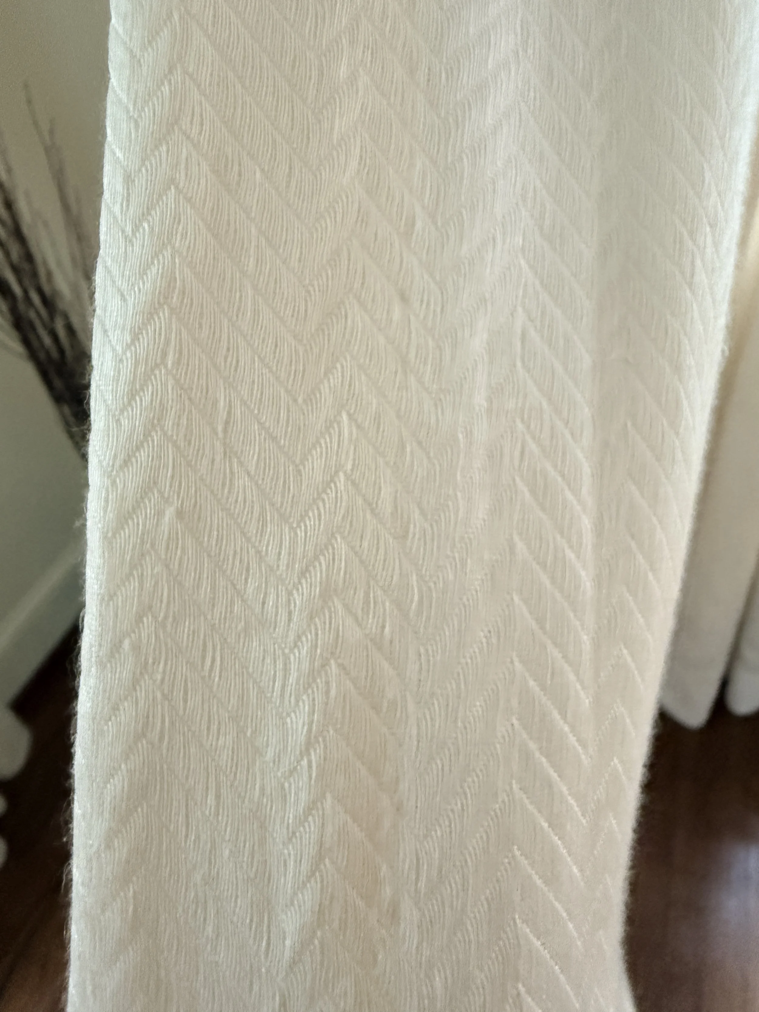Schumacher Herringbone Panels--two pairs available