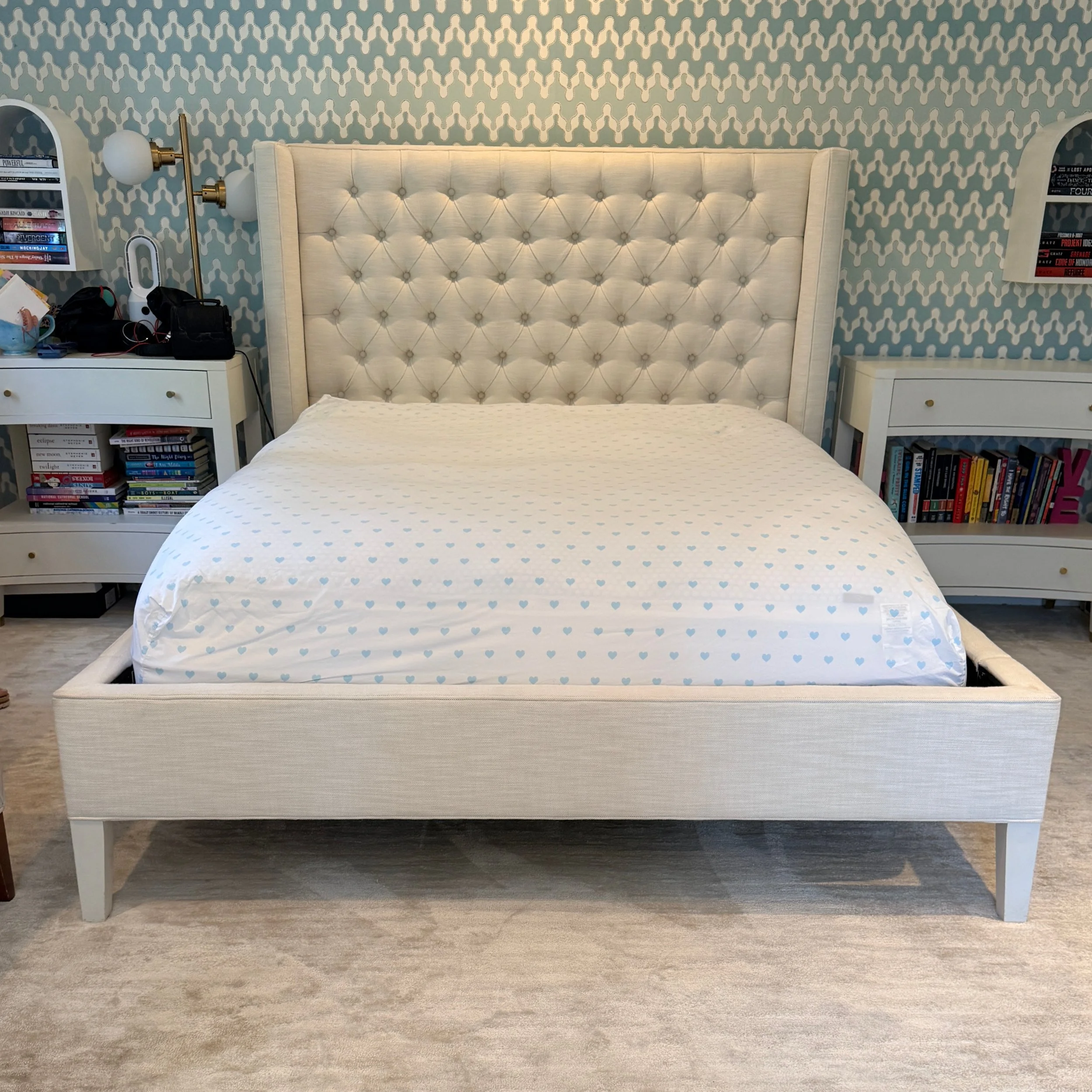 Serena & Lily Queen Tall Tufted Broderick Bed