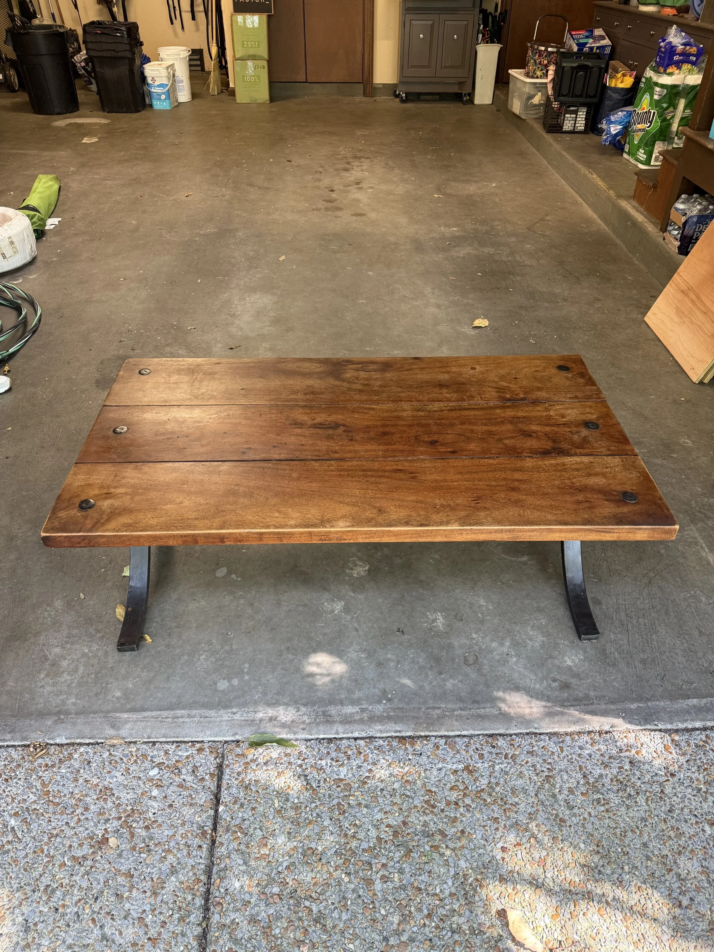 Wood and Iron Coffee Table - NASHVILLE