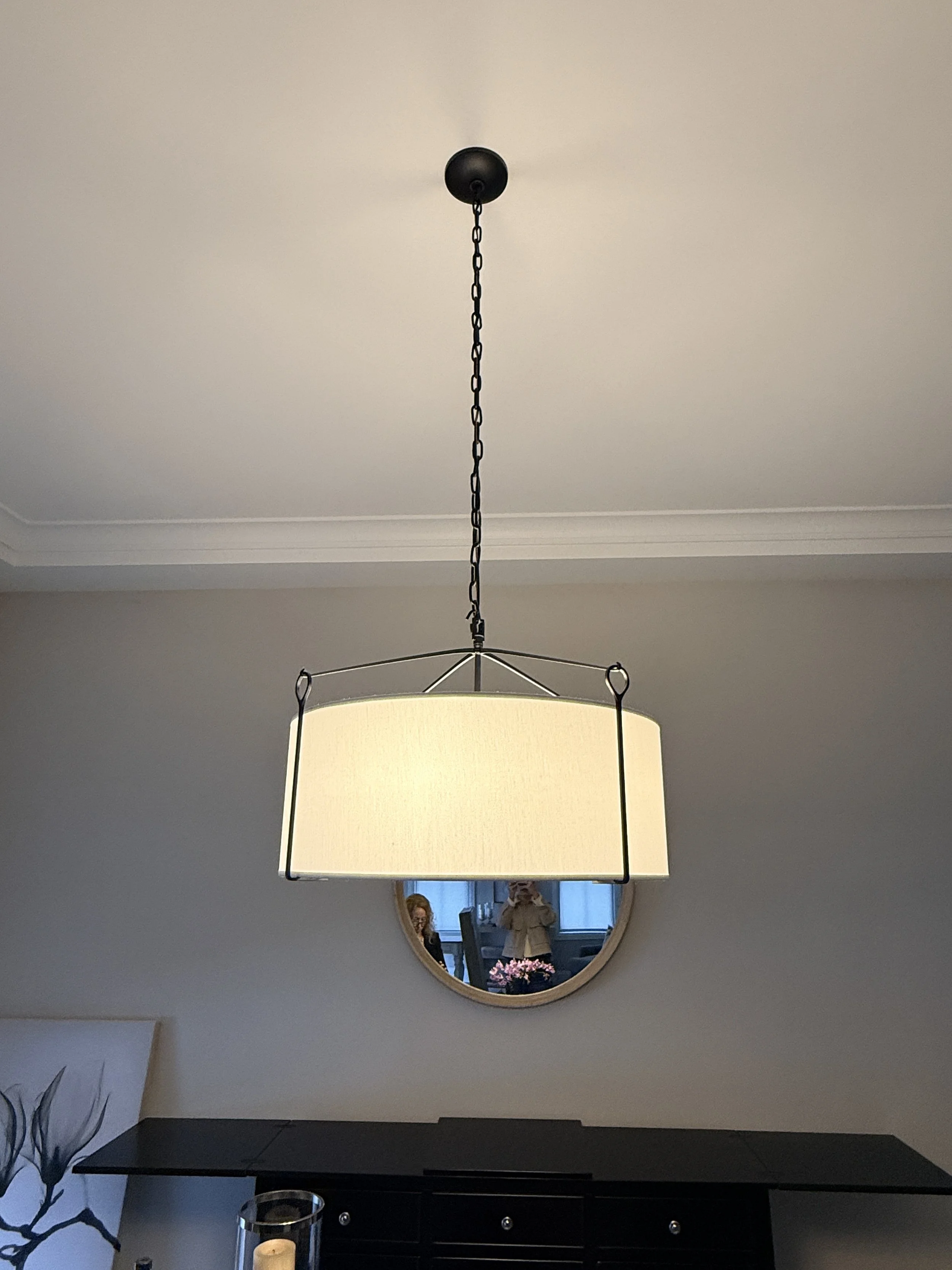 Hubbardton Forge Bow Drum Pendant Light (Small)