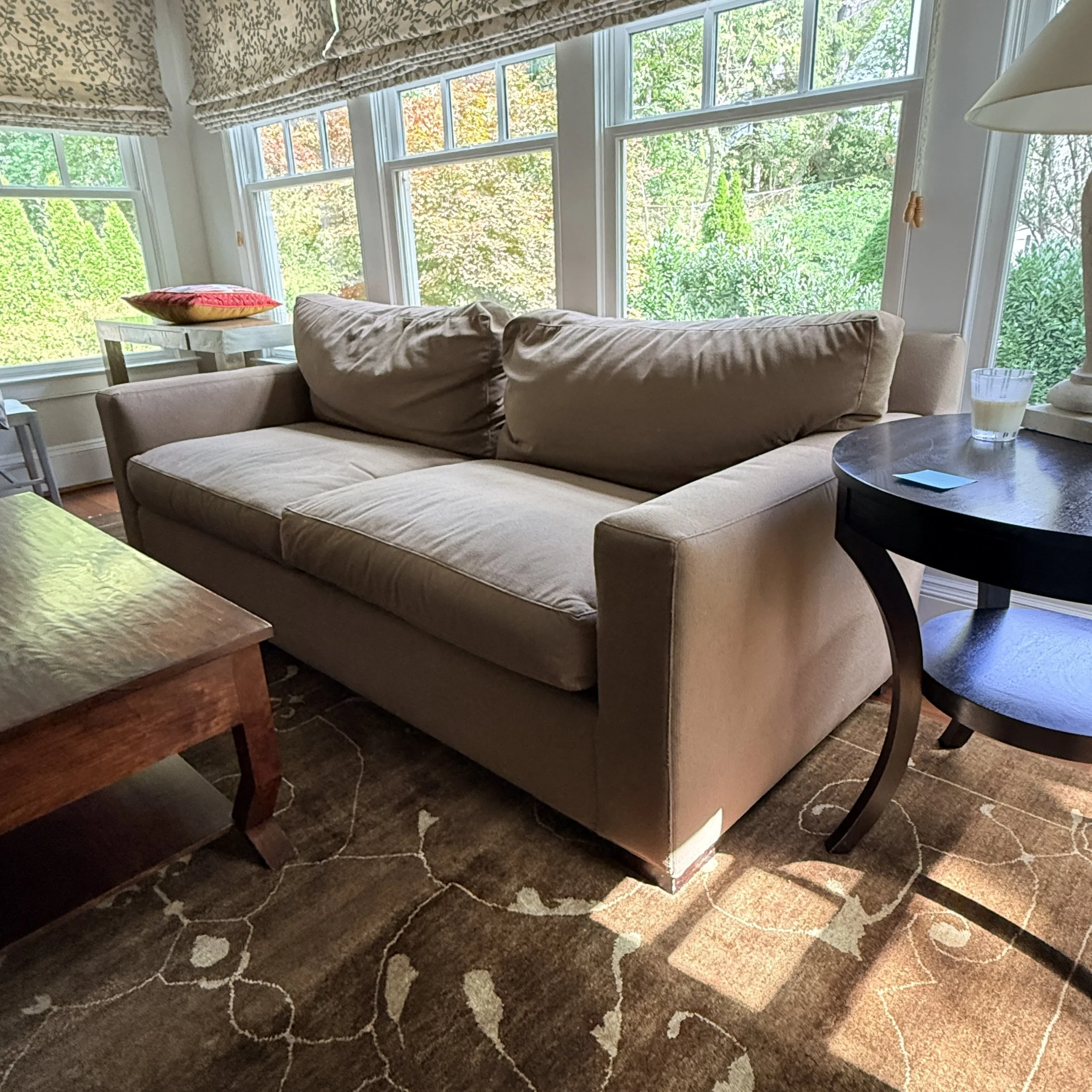 Crate and Barrel Axis Two Seat Sofa 