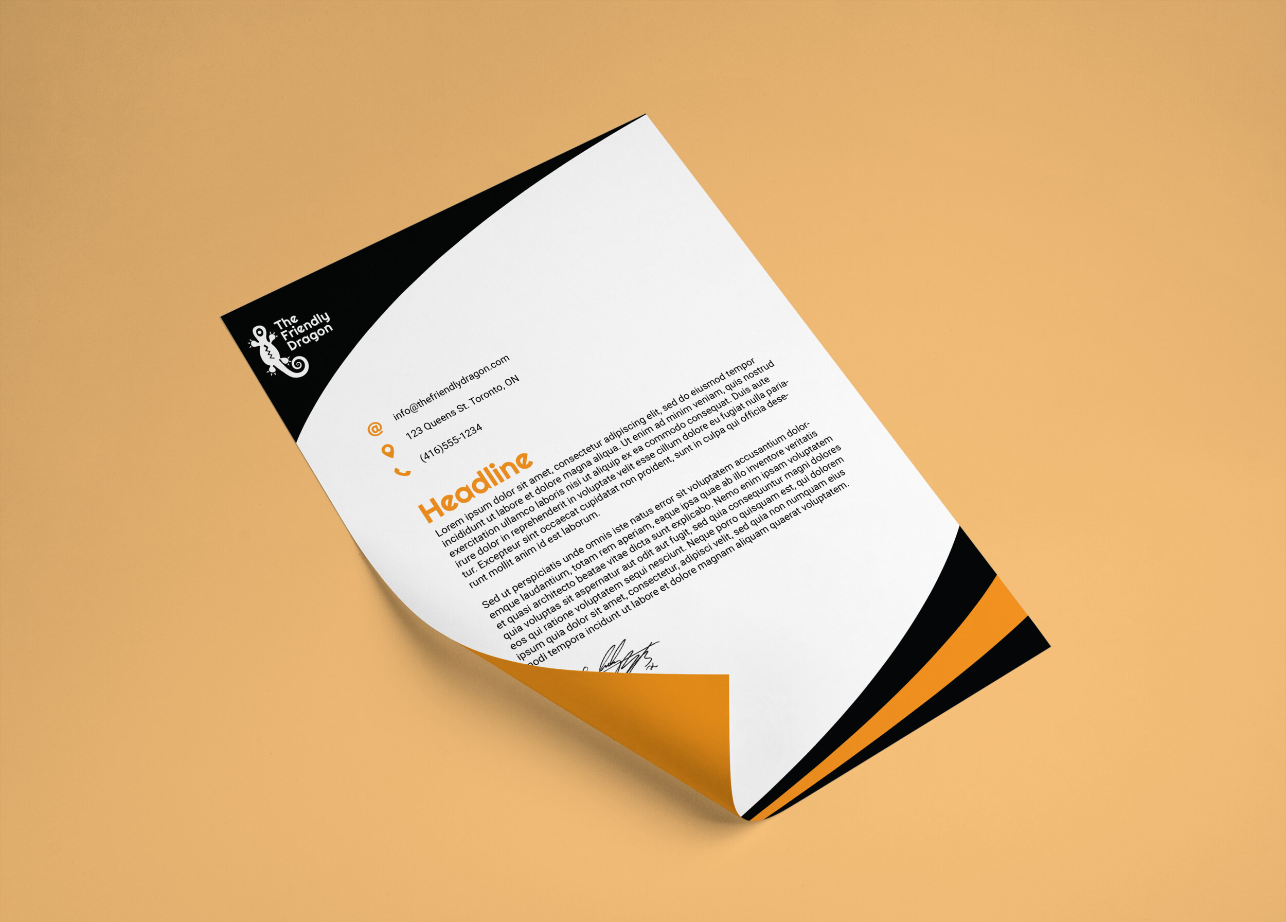 A stationary set was designed for the brand using the brand guidelines set in place. The stationary set was designed using brand colours to reflect the bold and passionate nature of reptile owners.