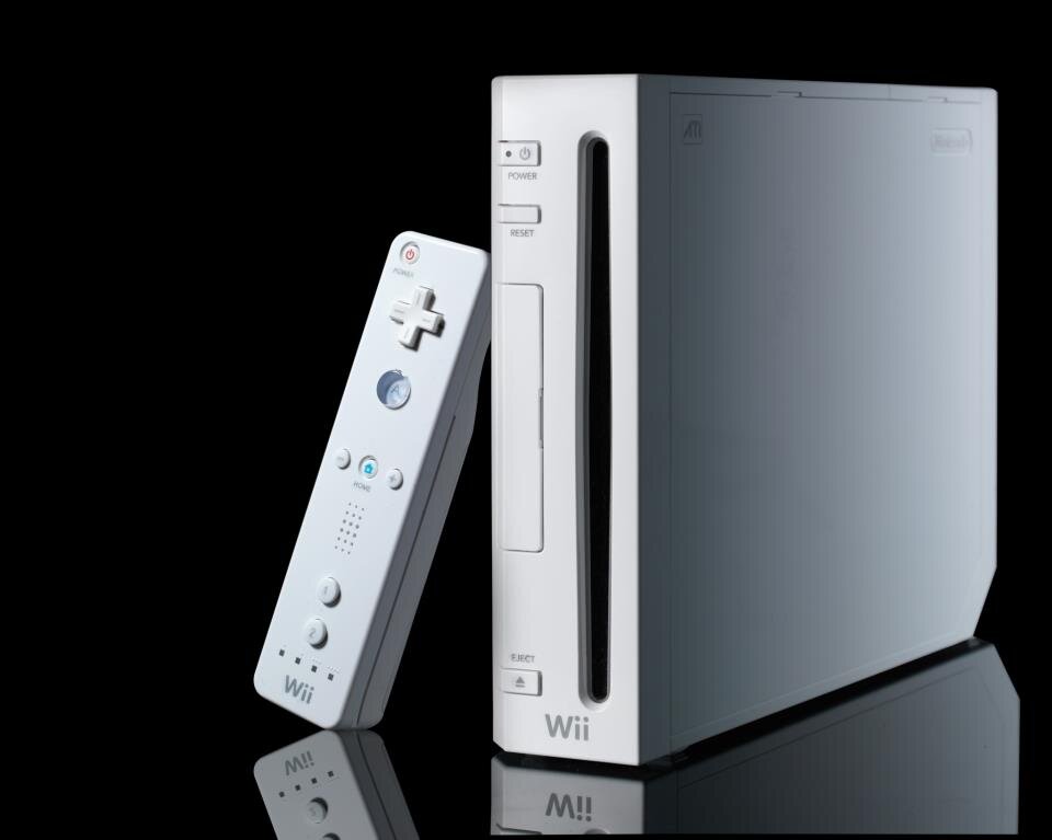 This image was taken for an academic assignment for a commercial photography class. At the time Wii was still pretty popular. The assignment was to light and photograph an electronic device. This lighting is natural and was created by strategically